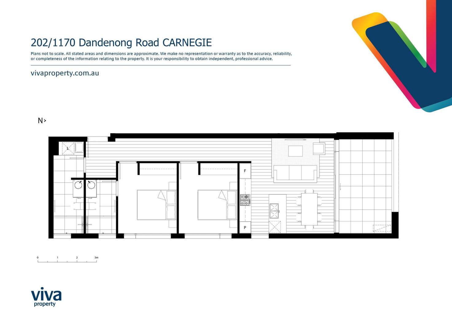 Floorplan of Homely apartment listing, 202/1170 Dandenong Road, Carnegie VIC 3163