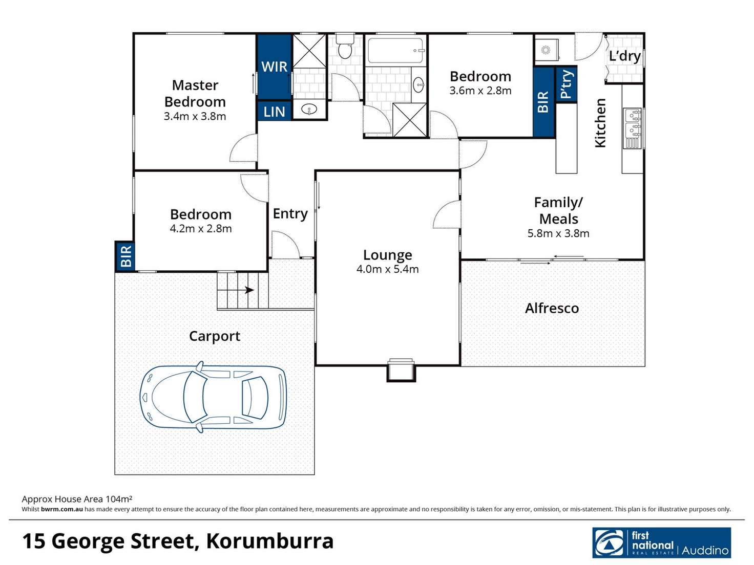 Floorplan of Homely house listing, 15 George Street, Korumburra VIC 3950