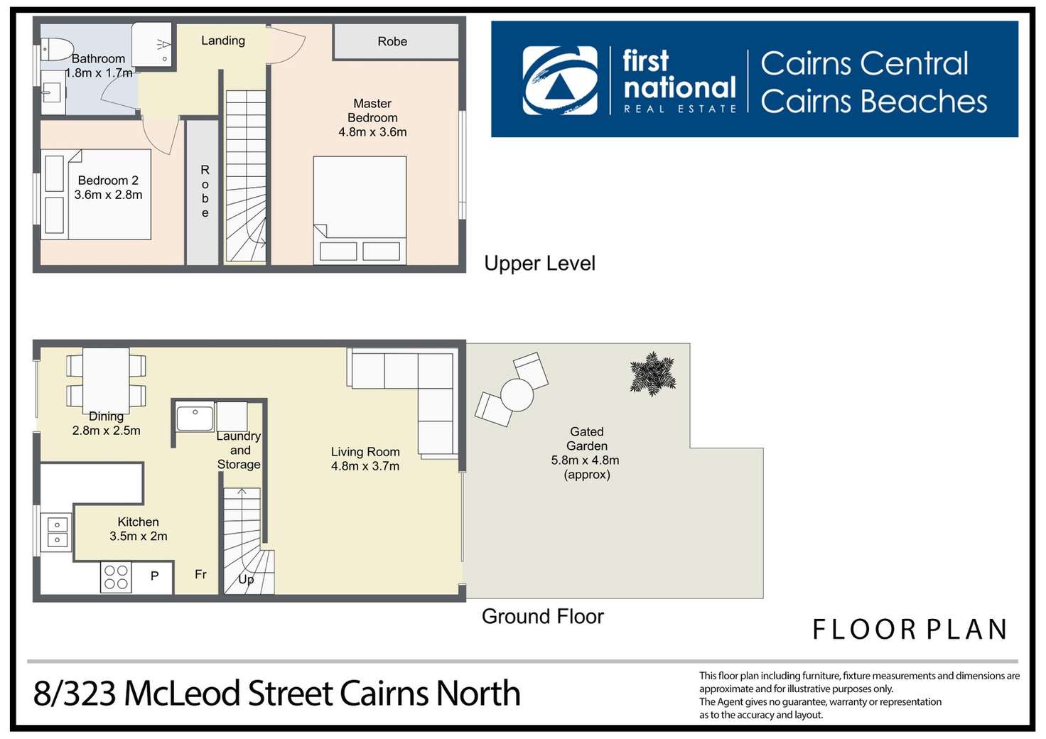 Floorplan of Homely unit listing, 8/323 McLeod Street, Cairns North QLD 4870
