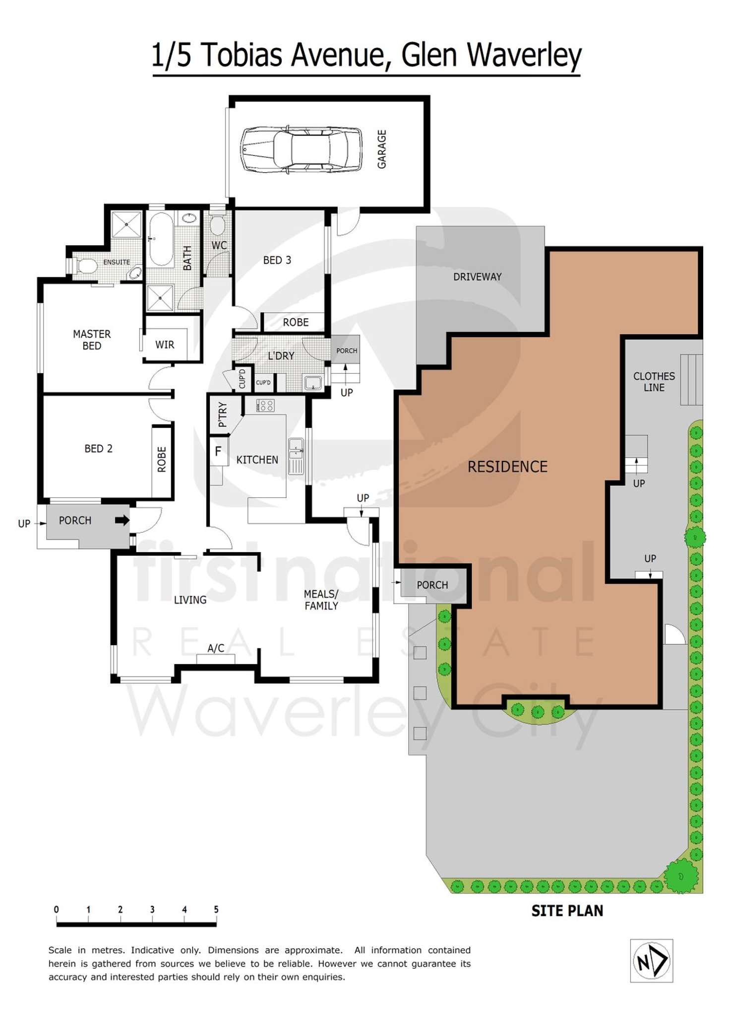 Floorplan of Homely townhouse listing, 1/5 Tobias Avenue, Glen Waverley VIC 3150