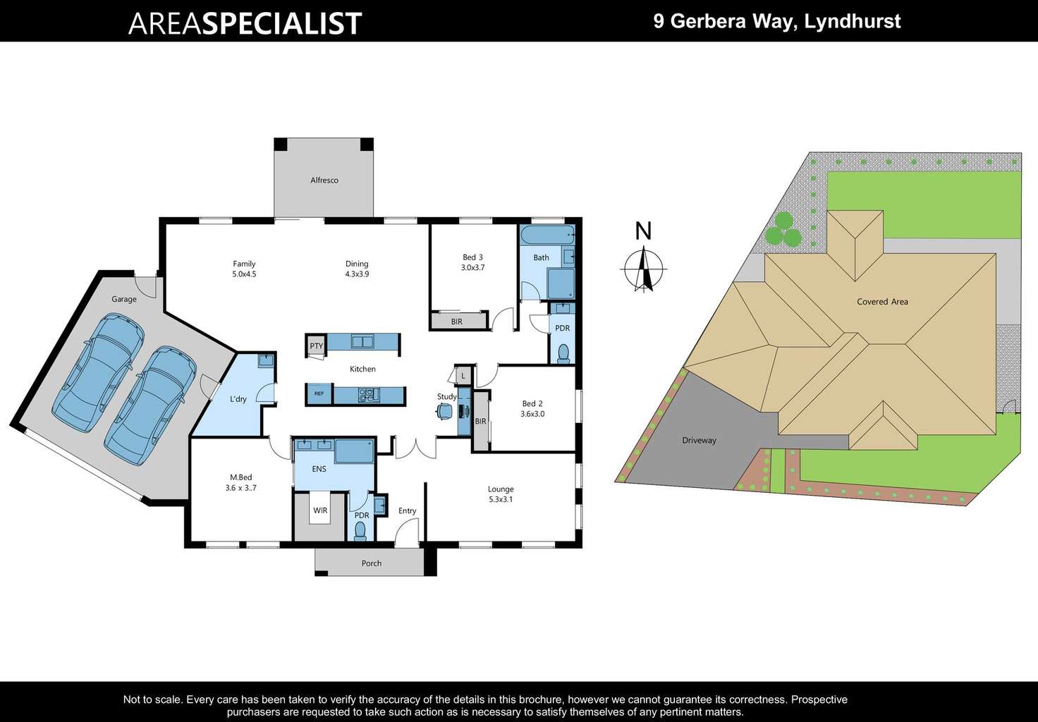 Floorplan of Homely house listing, 9 Gerbera Way, Lyndhurst VIC 3975