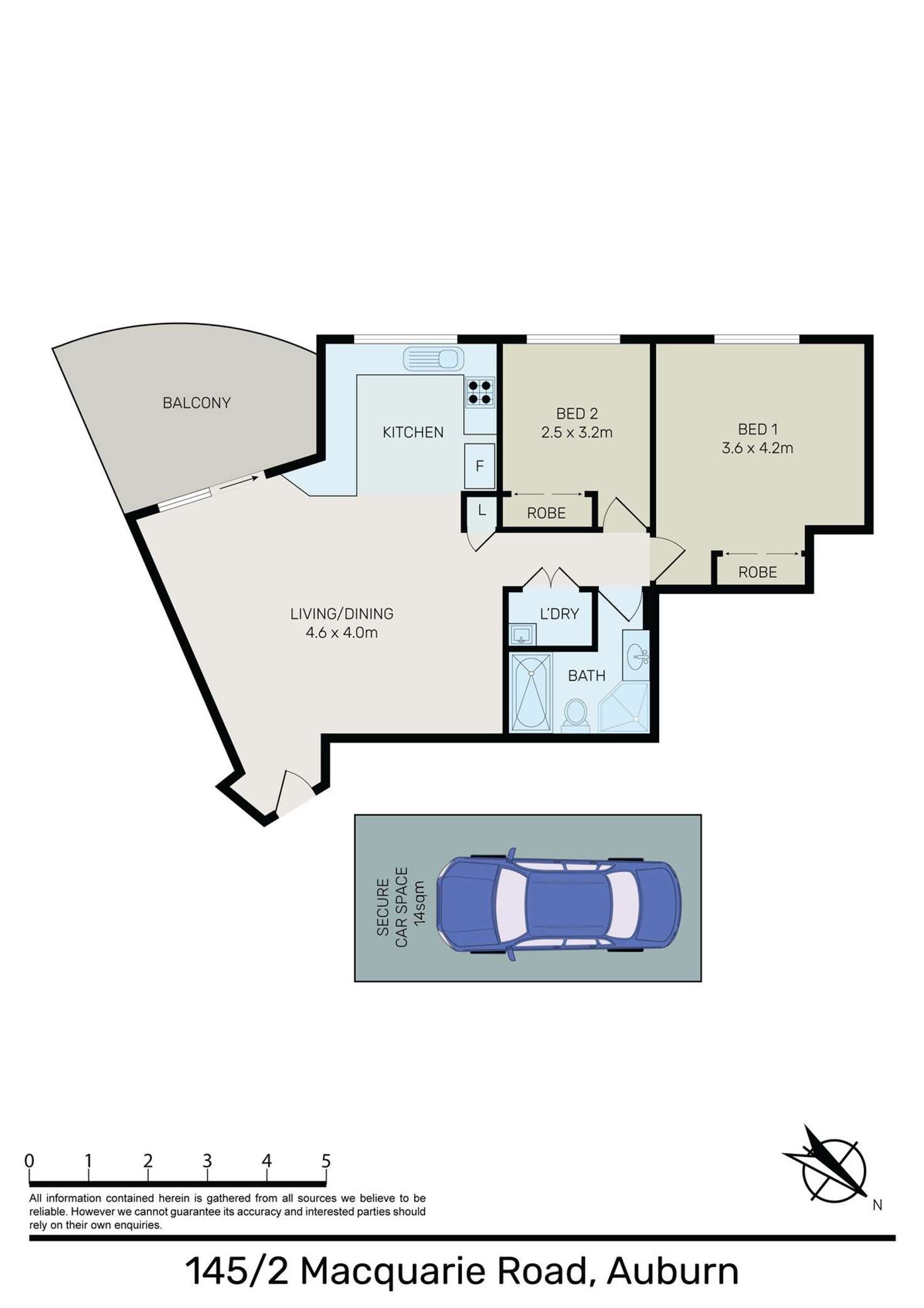 Floorplan of Homely apartment listing, 145/2 Macquarie Road, Auburn NSW 2144