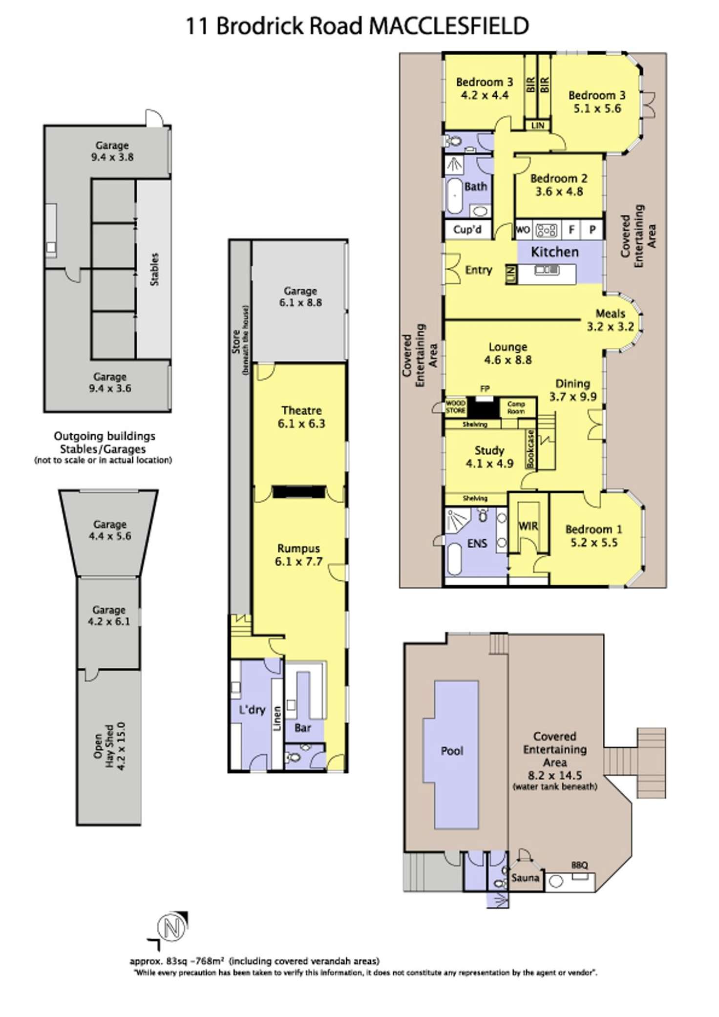 Floorplan of Homely house listing, 11 Brodrick Road, Macclesfield VIC 3782