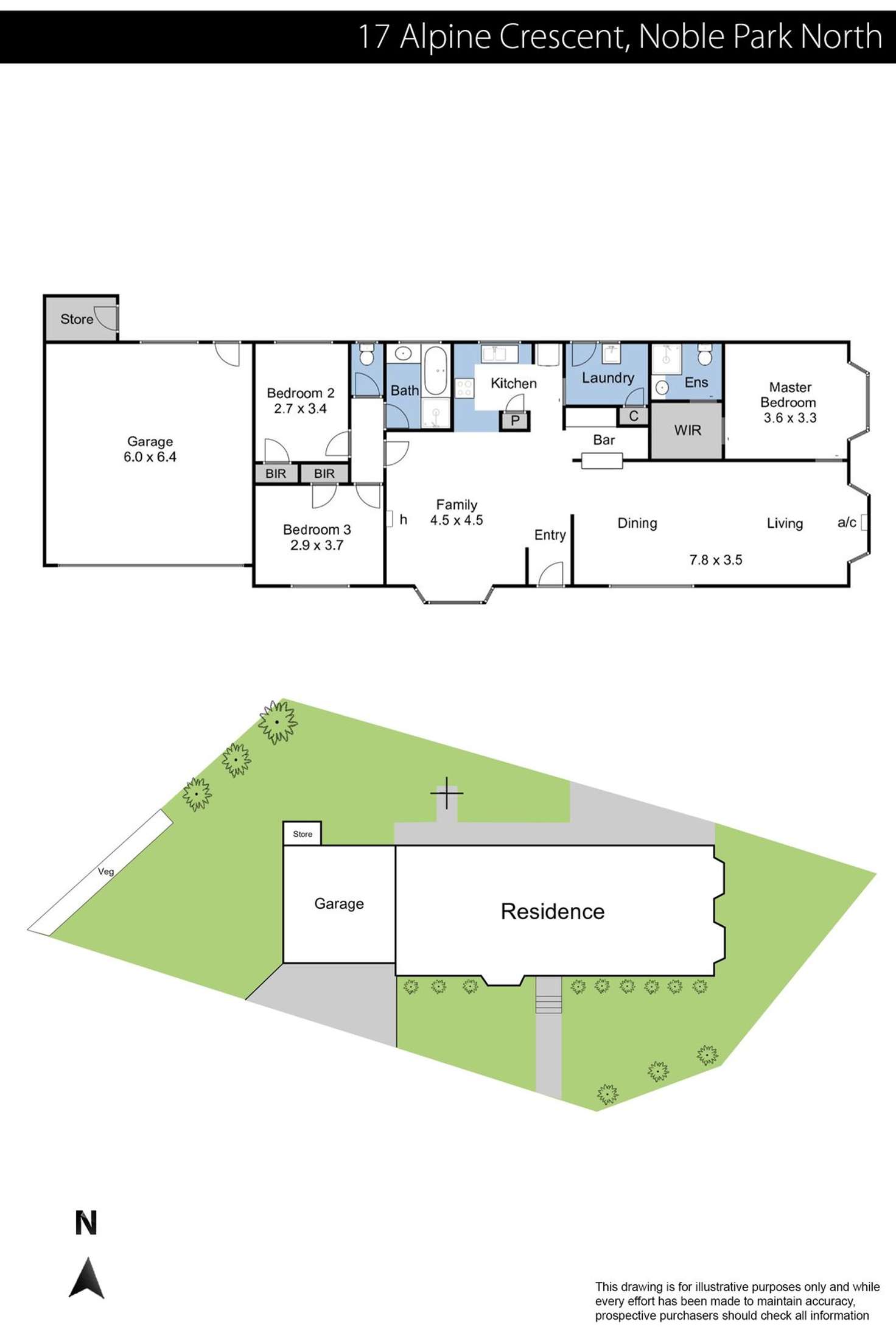 Floorplan of Homely house listing, 17 Alpine Crescent, Noble Park North VIC 3174