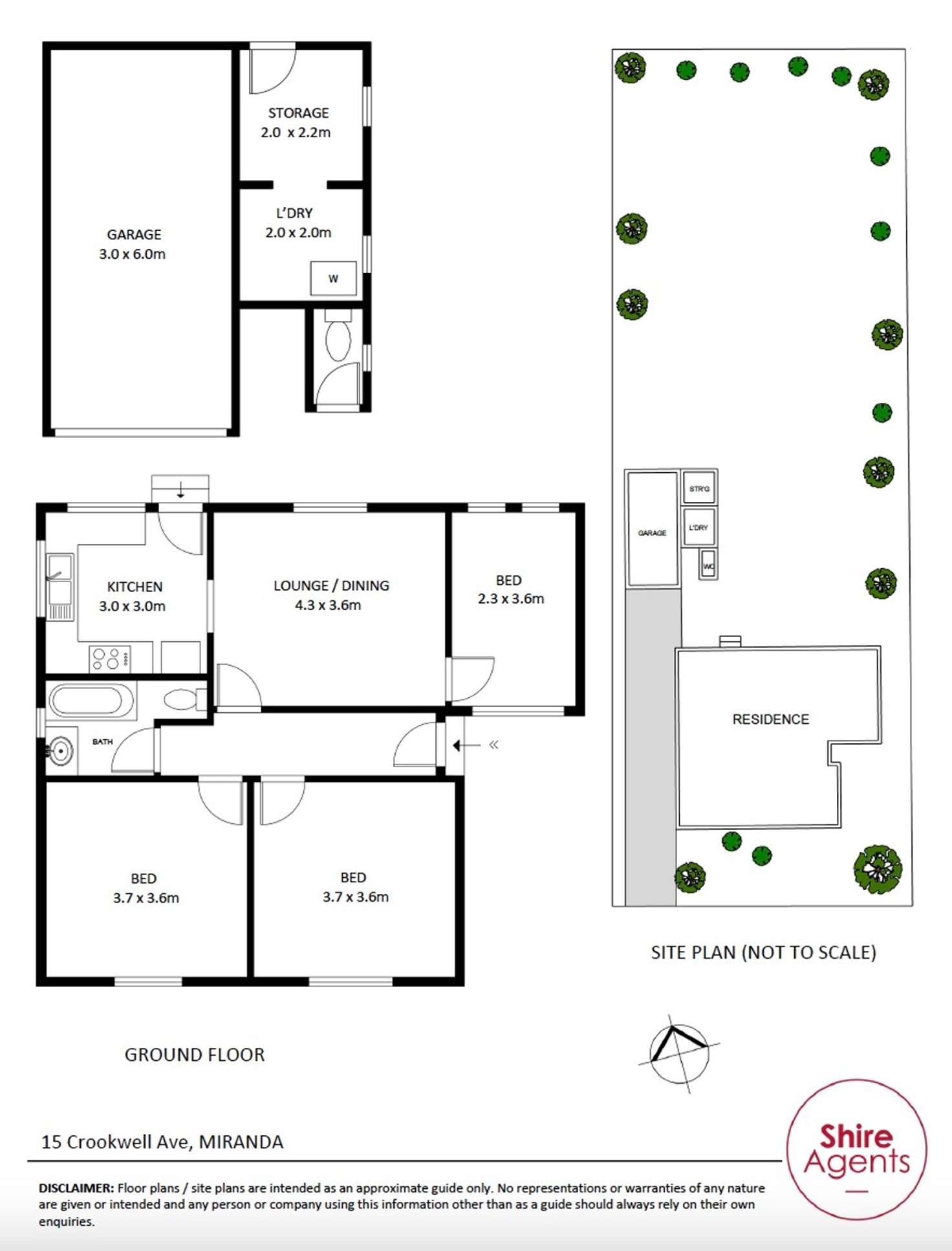 Floorplan of Homely house listing, 15 Crookwell Avenue, Miranda NSW 2228