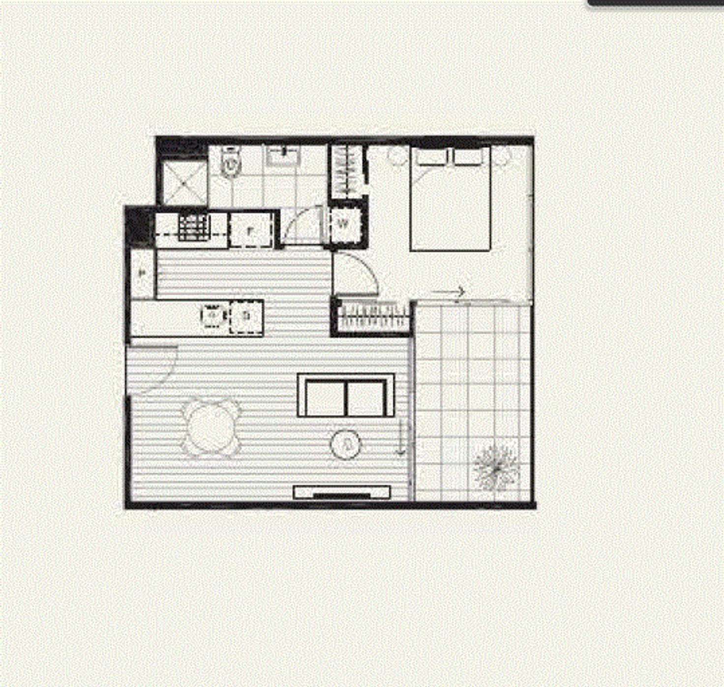 Floorplan of Homely apartment listing, 502/37-39 Breese Street, Brunswick VIC 3056