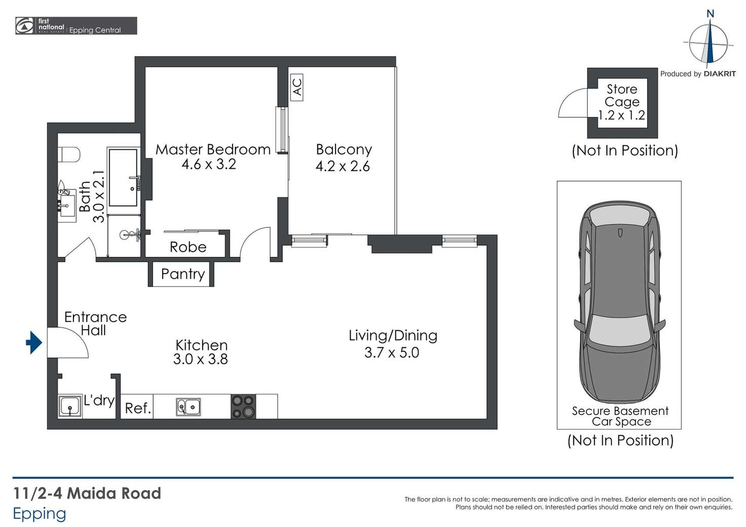 Floorplan of Homely unit listing, 11/2-4 Maida Road, Epping NSW 2121