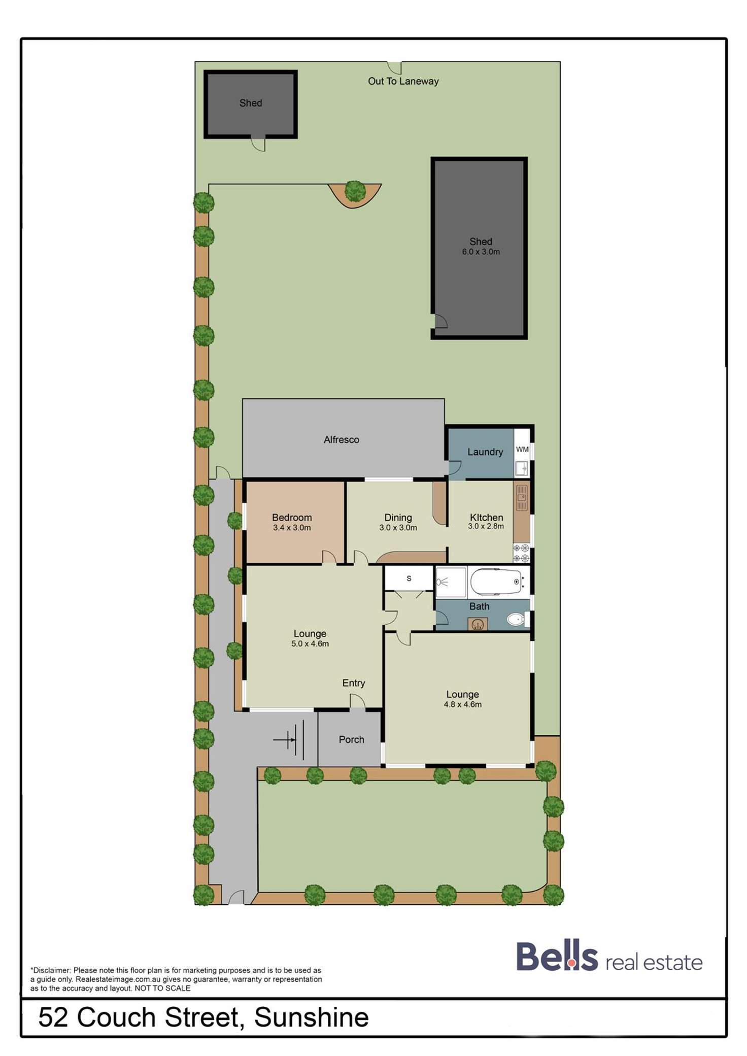 Floorplan of Homely house listing, 52 Couch Street, Sunshine VIC 3020