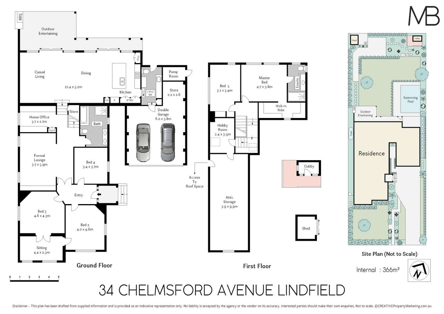Floorplan of Homely house listing, 34 Chelmsford Avenue, Lindfield NSW 2070