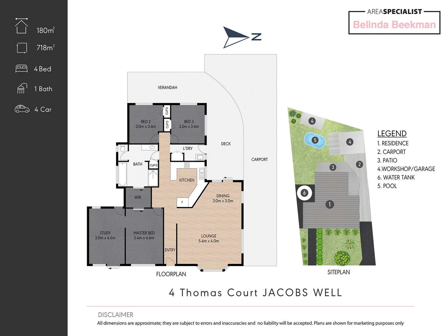 Floorplan of Homely house listing, 4 Thomas Court, Jacobs Well QLD 4208