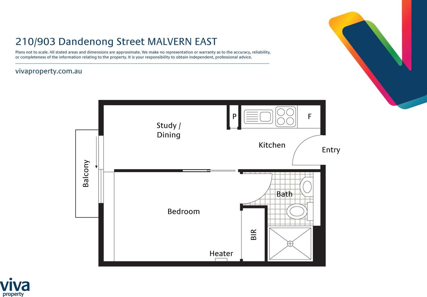 Floorplan of Homely apartment listing, 210/903 Dandenong Road, Malvern East VIC 3145