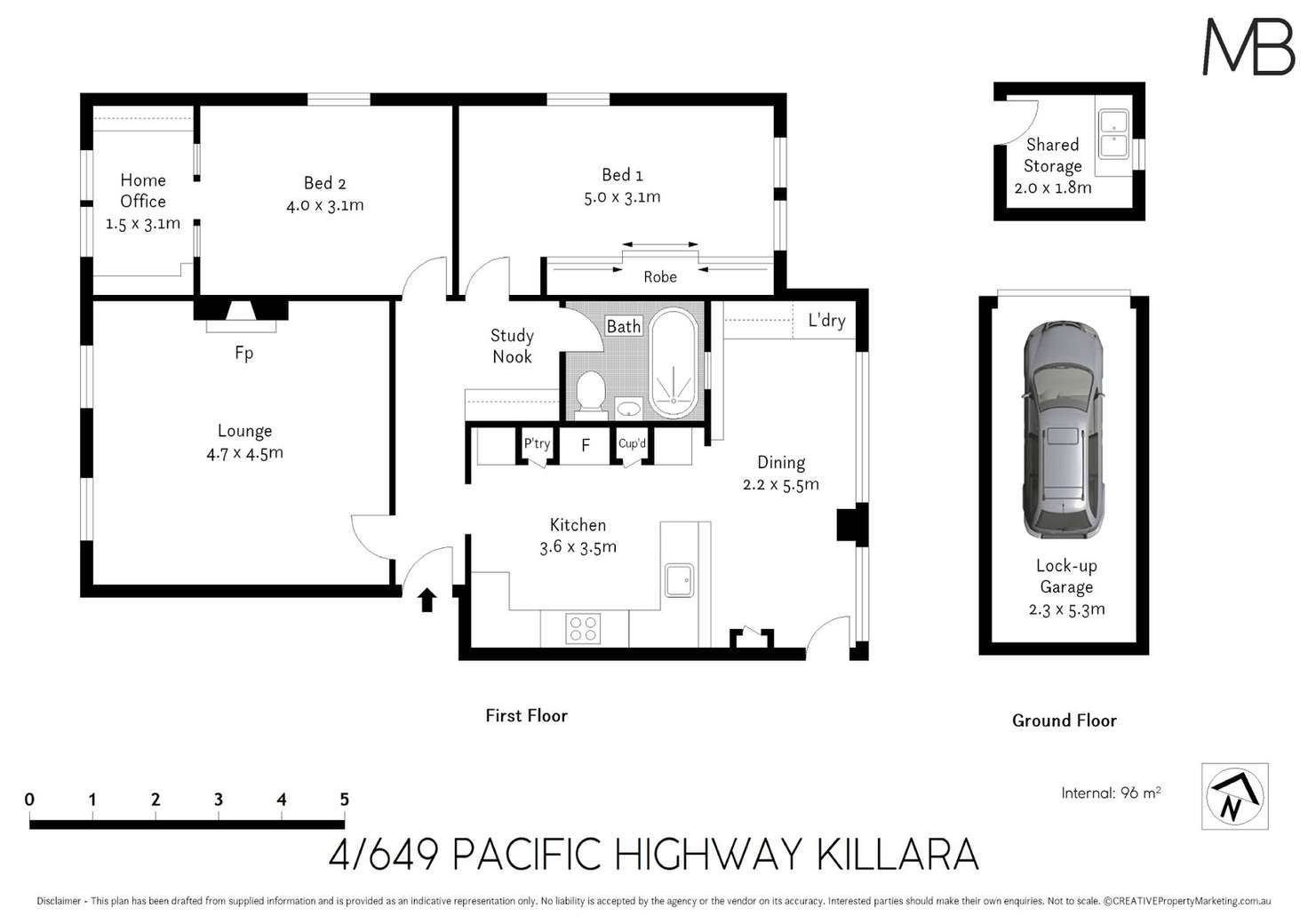 Floorplan of Homely apartment listing, 4/649 Pacific Highway, Killara NSW 2071