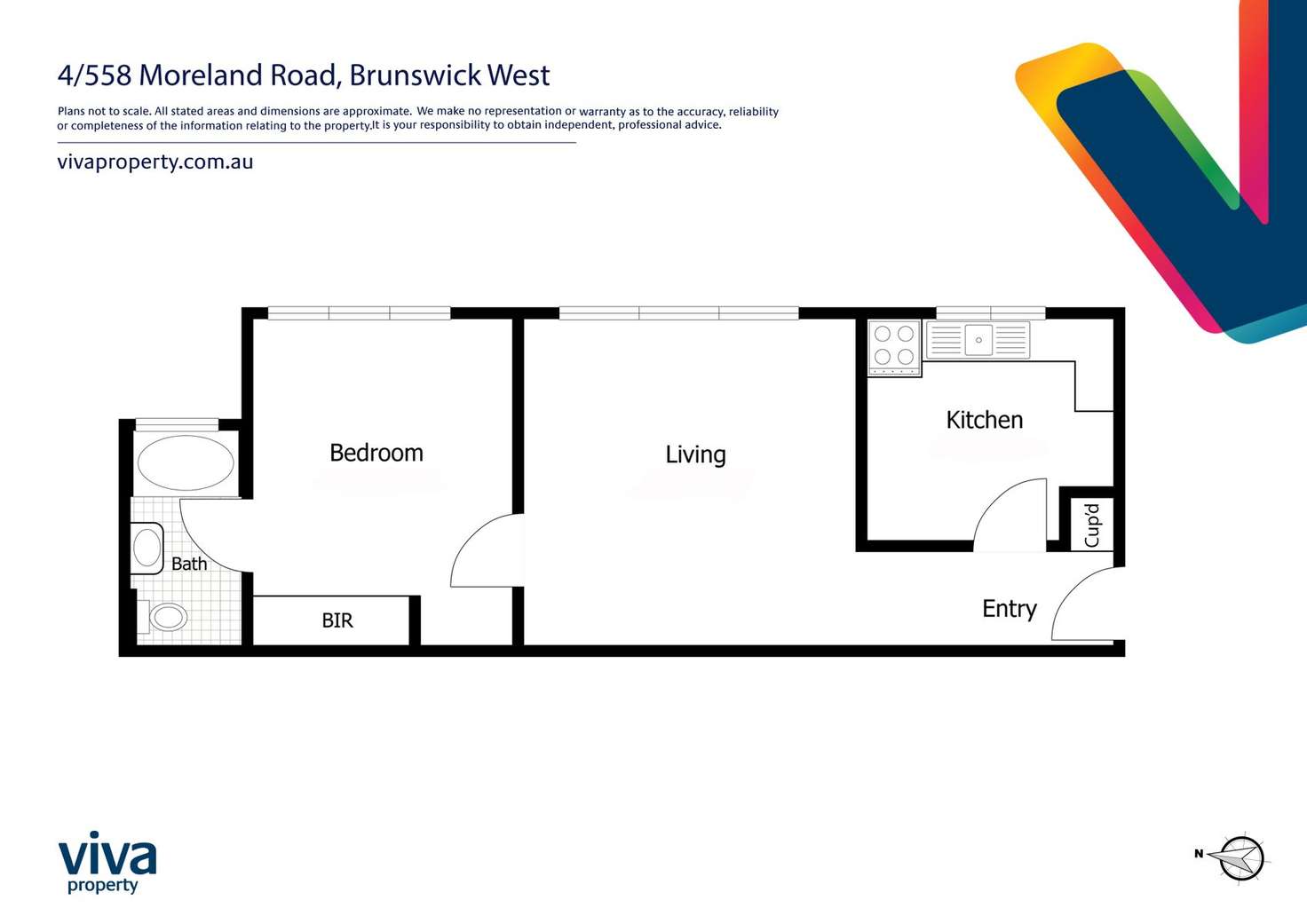 Floorplan of Homely unit listing, 4/558 Moreland Road, Brunswick West VIC 3055