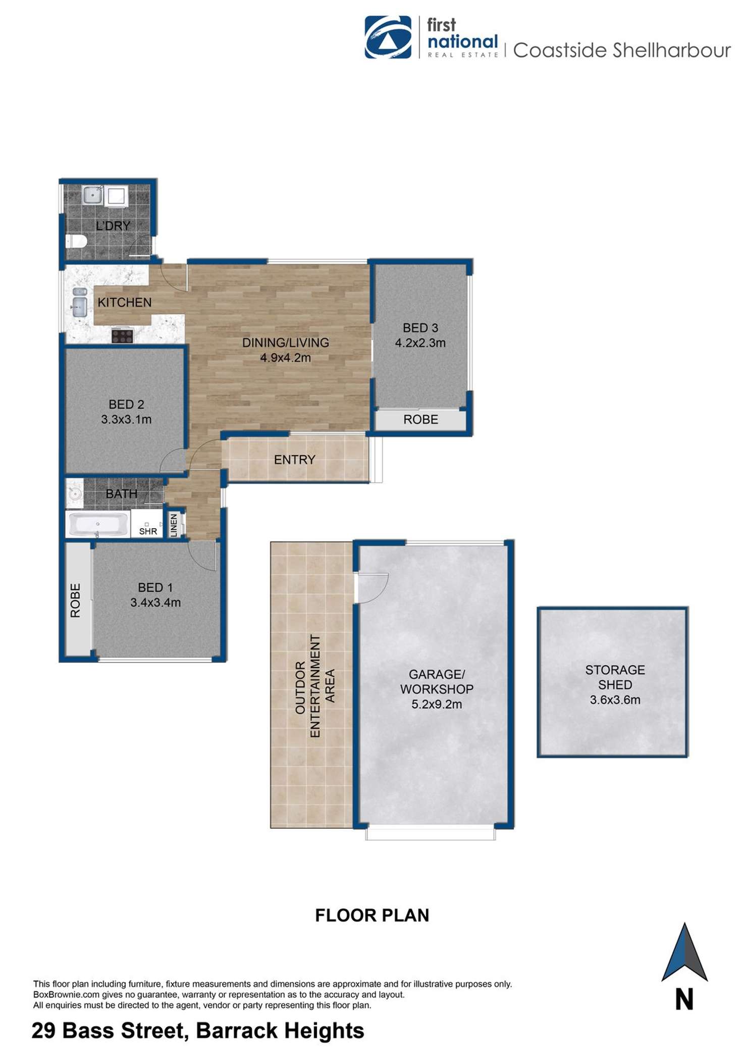 Floorplan of Homely house listing, 29 Bass Street, Barrack Heights NSW 2528