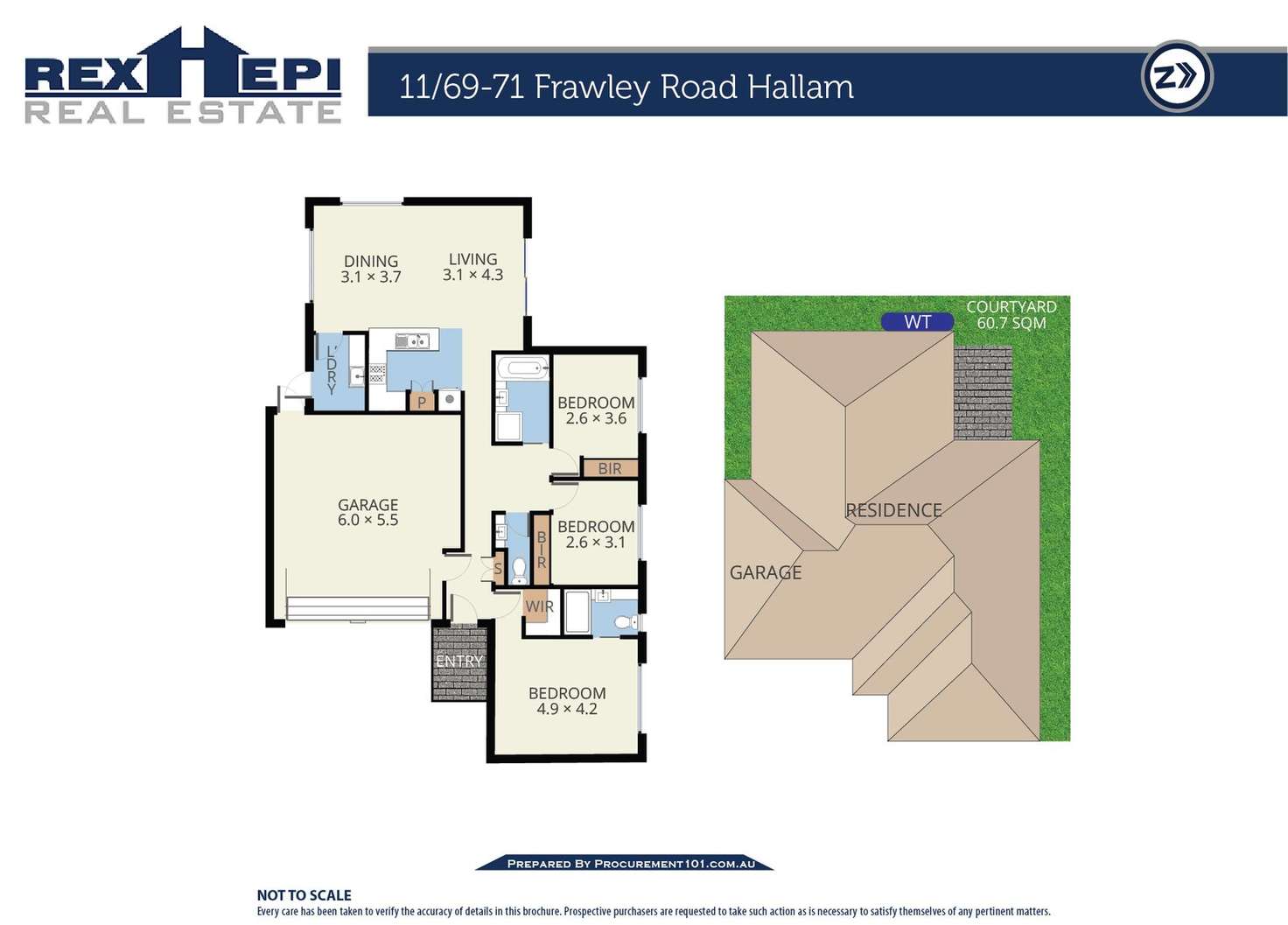 Floorplan of Homely house listing, 11/69-71 Frawley Road, Hallam VIC 3803