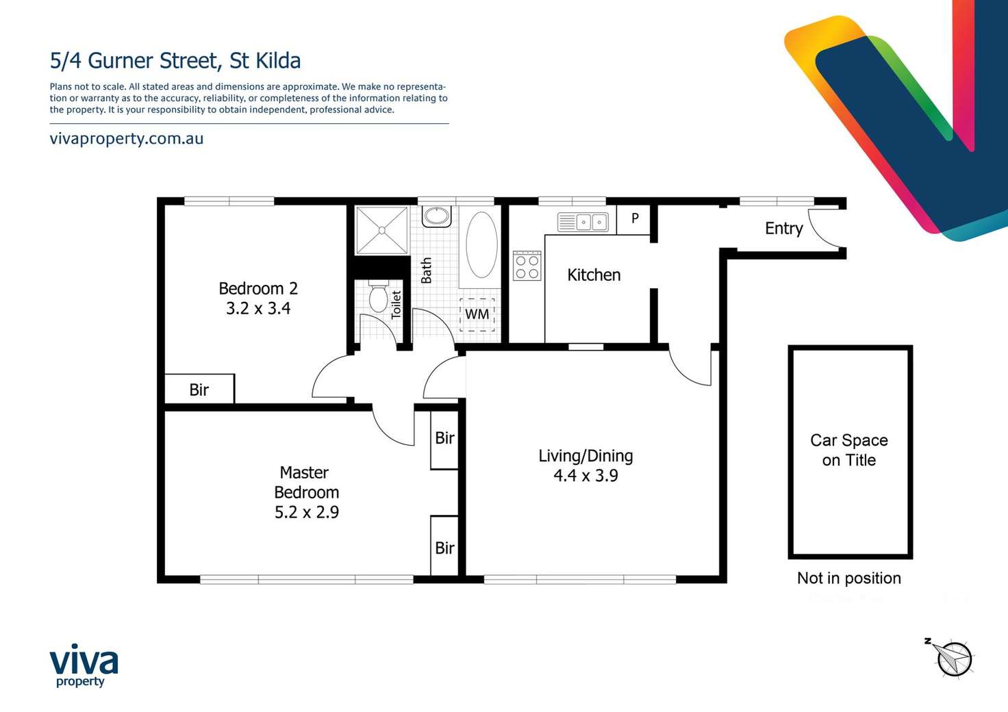 Floorplan of Homely unit listing, 5/4 Gurner Street, St Kilda VIC 3182
