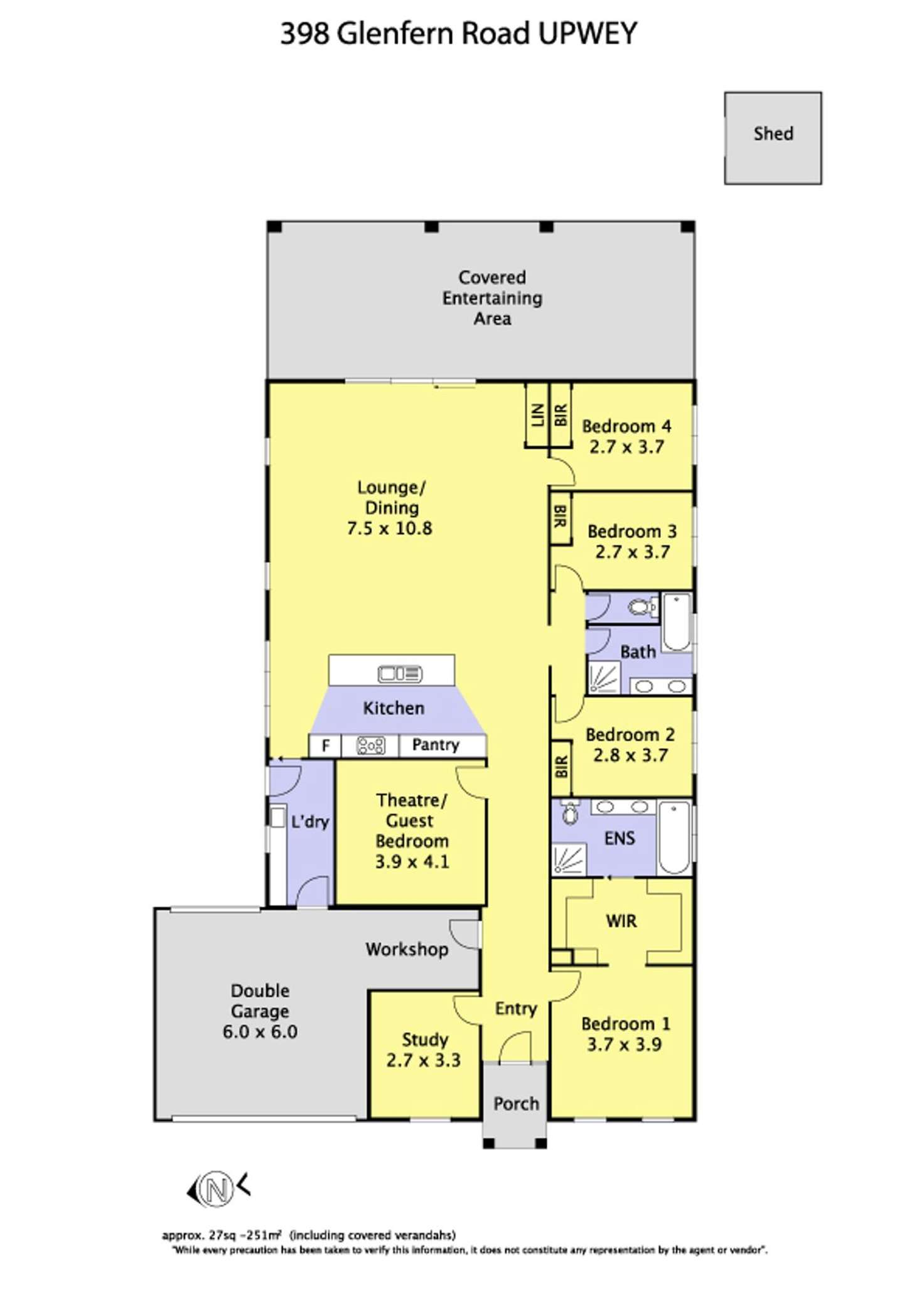 Floorplan of Homely house listing, 398 Glenfern Road, Upwey VIC 3158