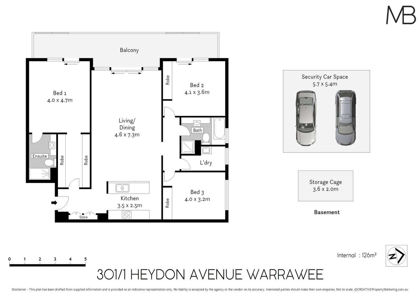 Floorplan of Homely apartment listing, 301/1 Heydon Avenue, Warrawee NSW 2074