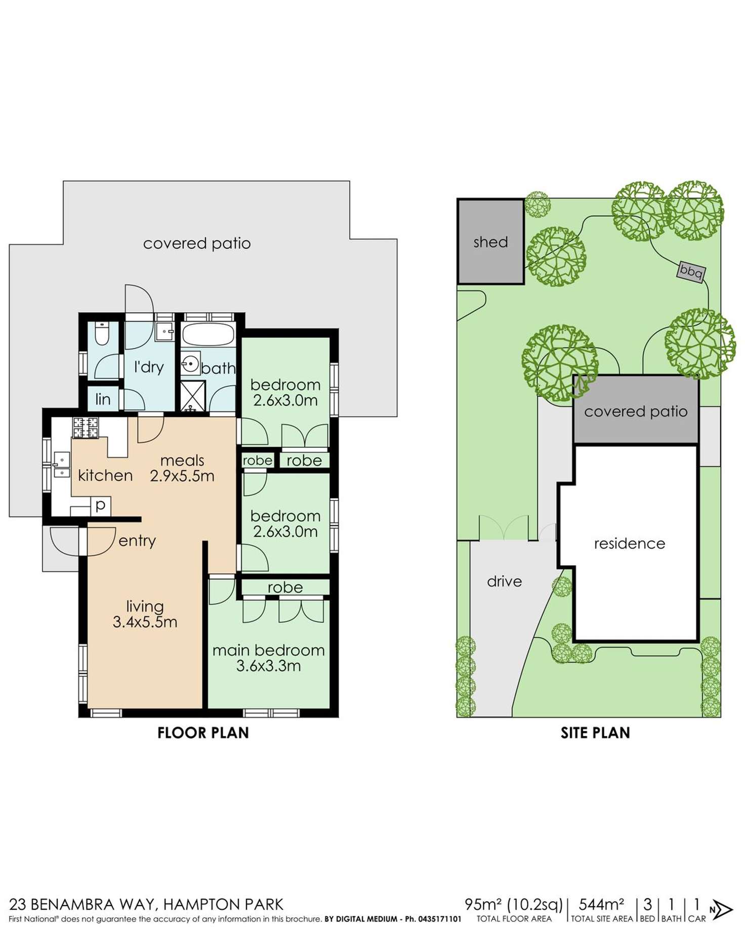 Floorplan of Homely house listing, 23 Benambra Way, Hampton Park VIC 3976
