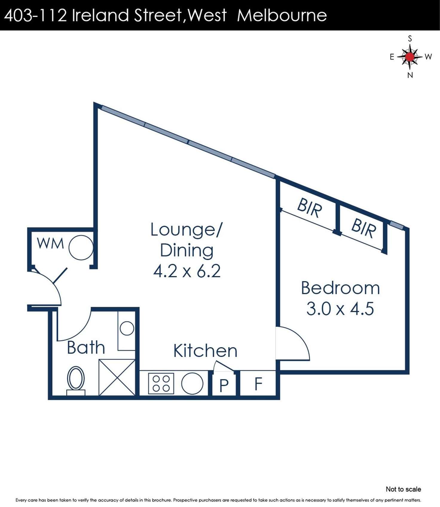 Floorplan of Homely apartment listing, 403/112 Ireland Street, West Melbourne VIC 3003