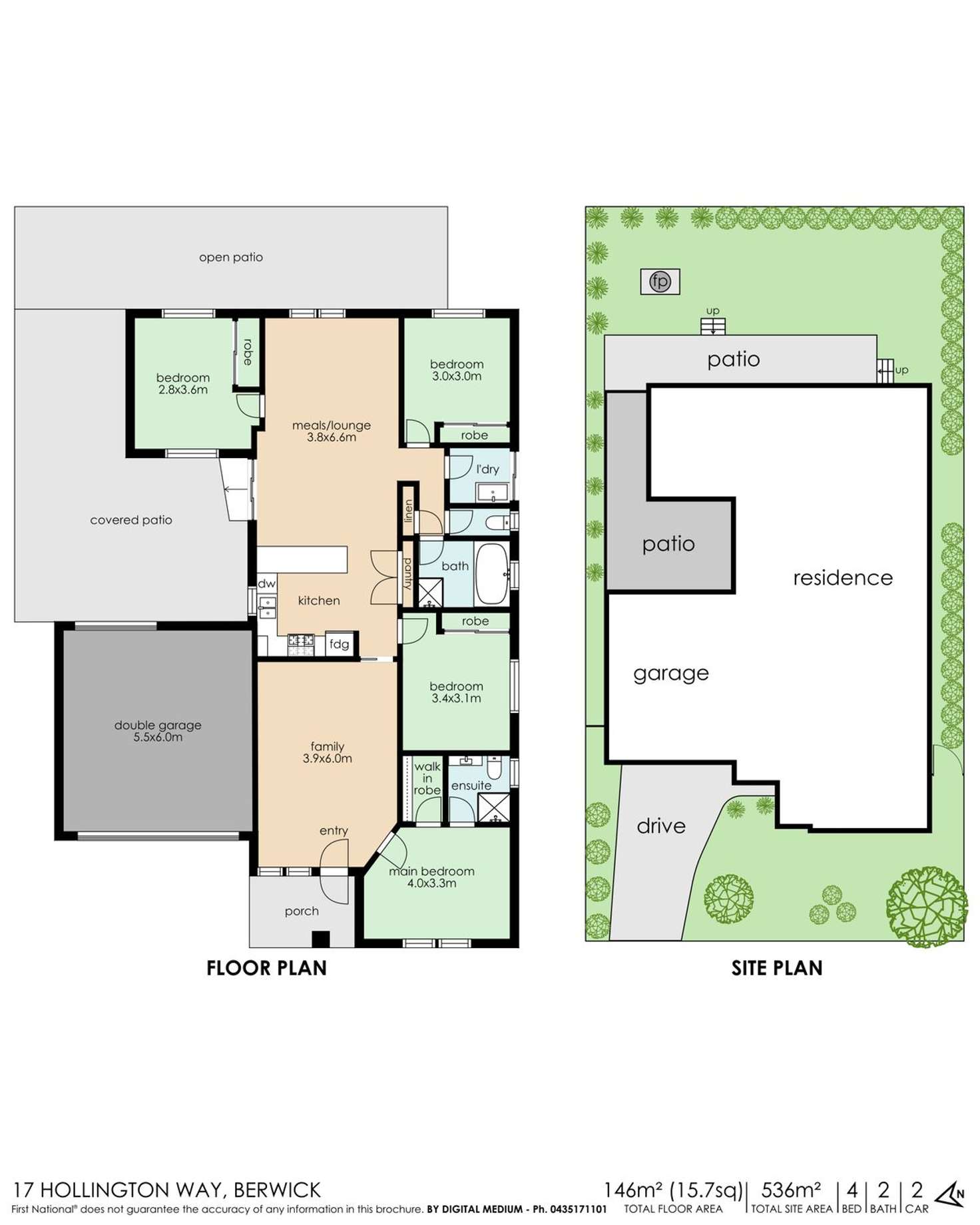 Floorplan of Homely house listing, 17 Hollington Way, Berwick VIC 3806