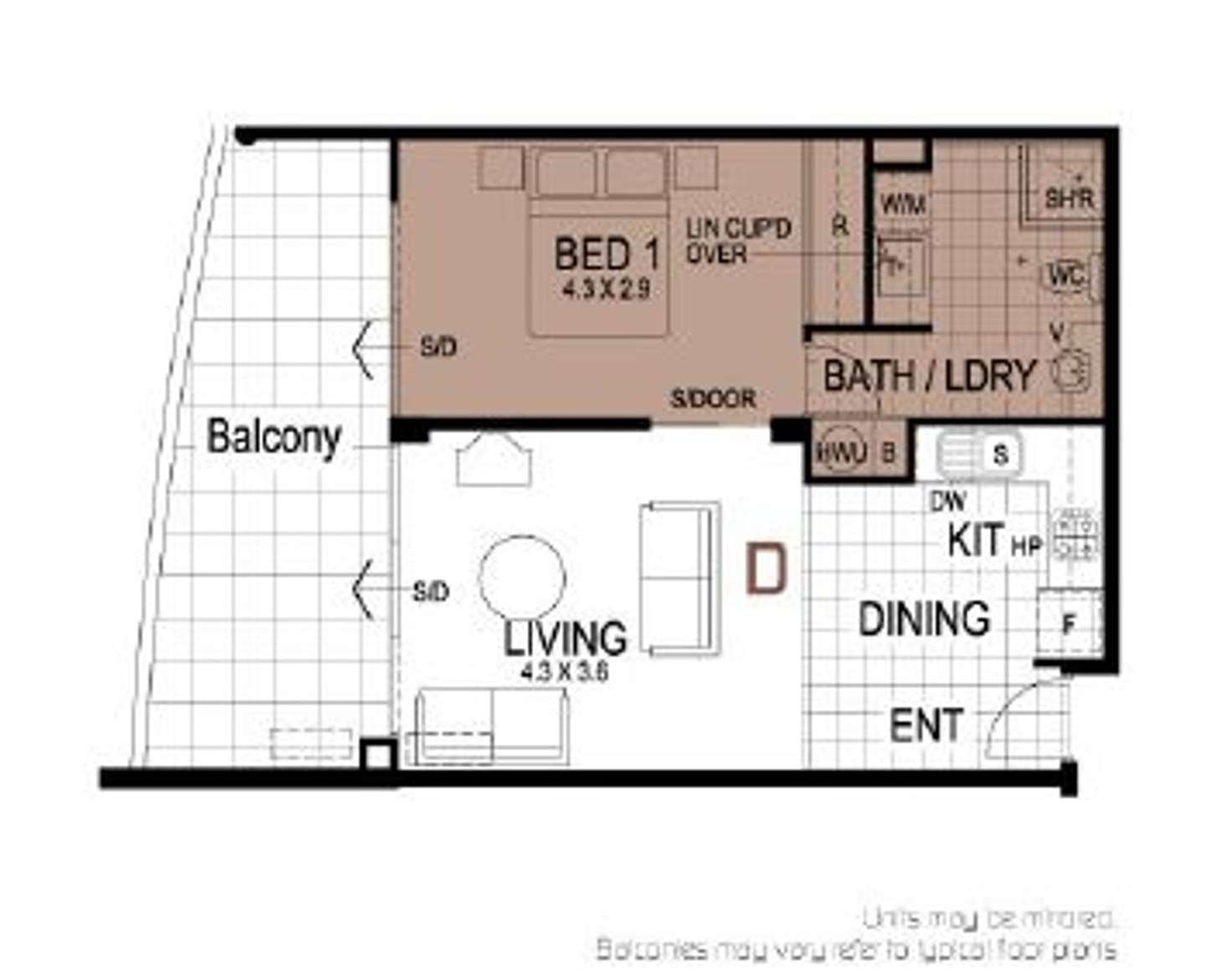 Floorplan of Homely apartment listing, 73/131 Adelaide Terrace, East Perth WA 6004