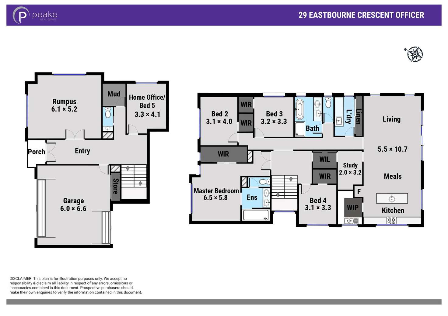 Floorplan of Homely house listing, 29 Eastbourne Crescent, Officer VIC 3809