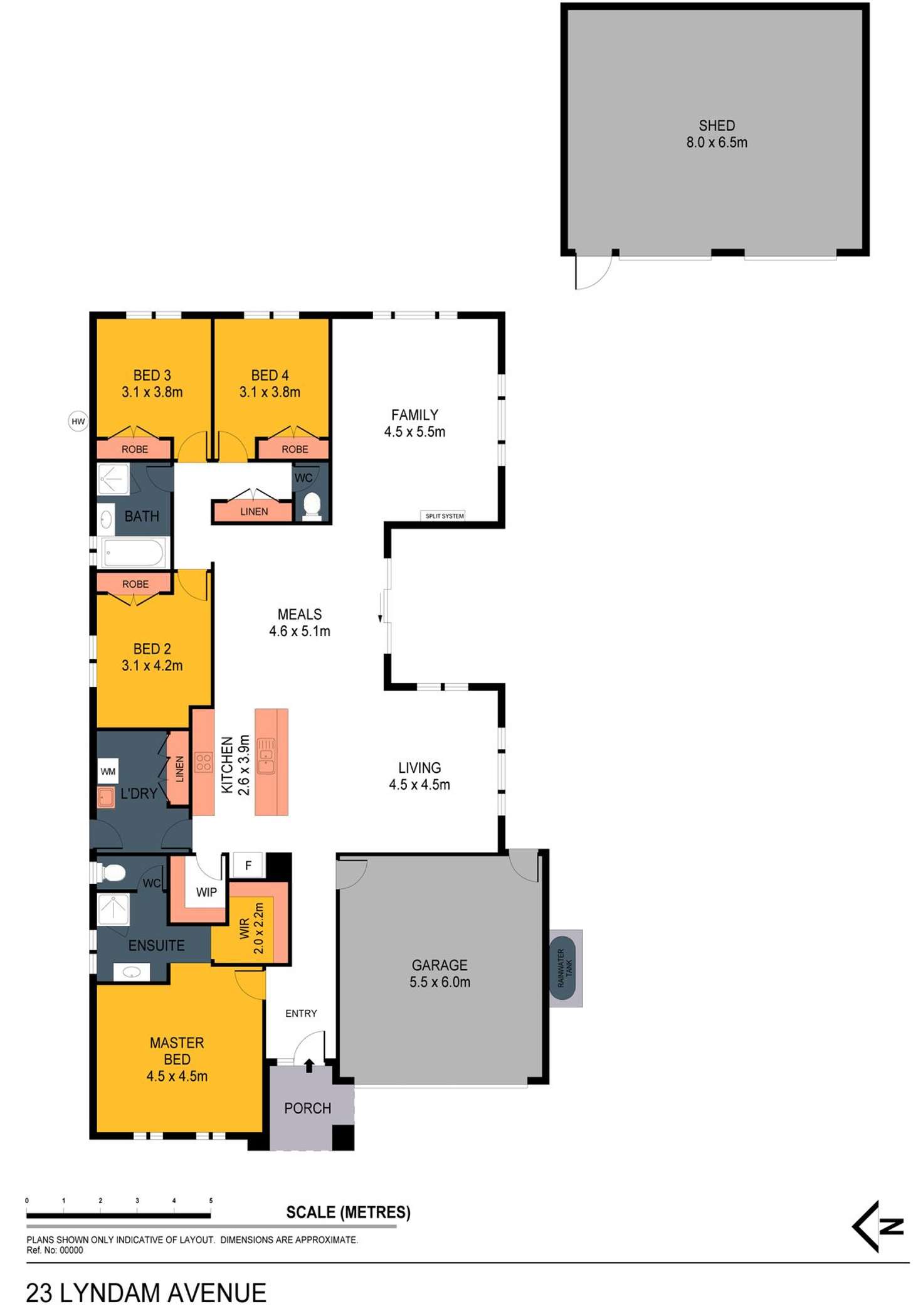 Floorplan of Homely house listing, 23 Lyndam Avenue, Maiden Gully VIC 3551