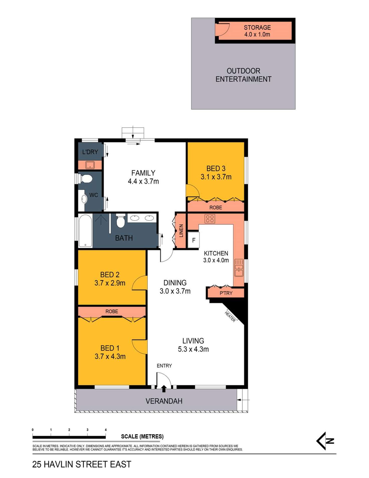 Floorplan of Homely house listing, 25 Havlin Street East, Kennington VIC 3550