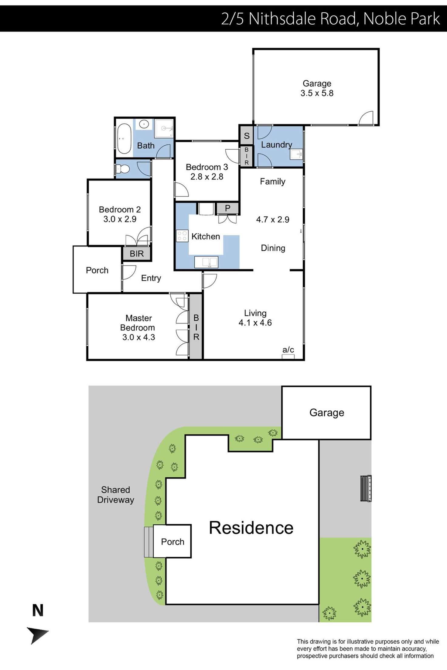 Floorplan of Homely unit listing, 2/5 Nithsdale Road, Noble Park VIC 3174