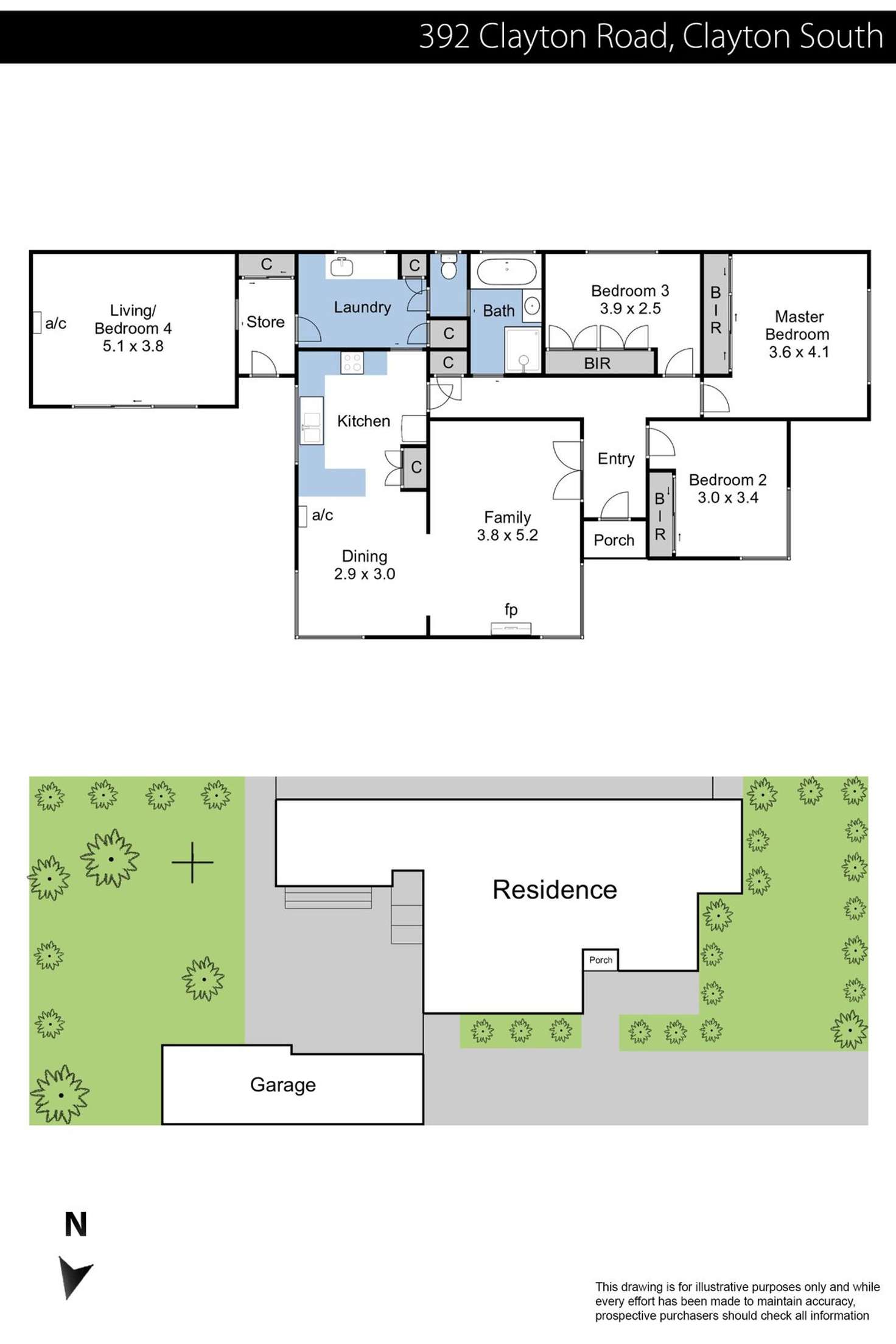 Floorplan of Homely house listing, 392 Clayton Road, Clayton South VIC 3169