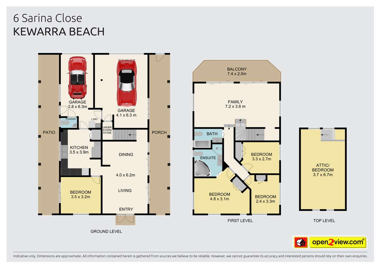 Floorplan of Homely house listing, 6 Sarina Close, Kewarra Beach QLD 4879