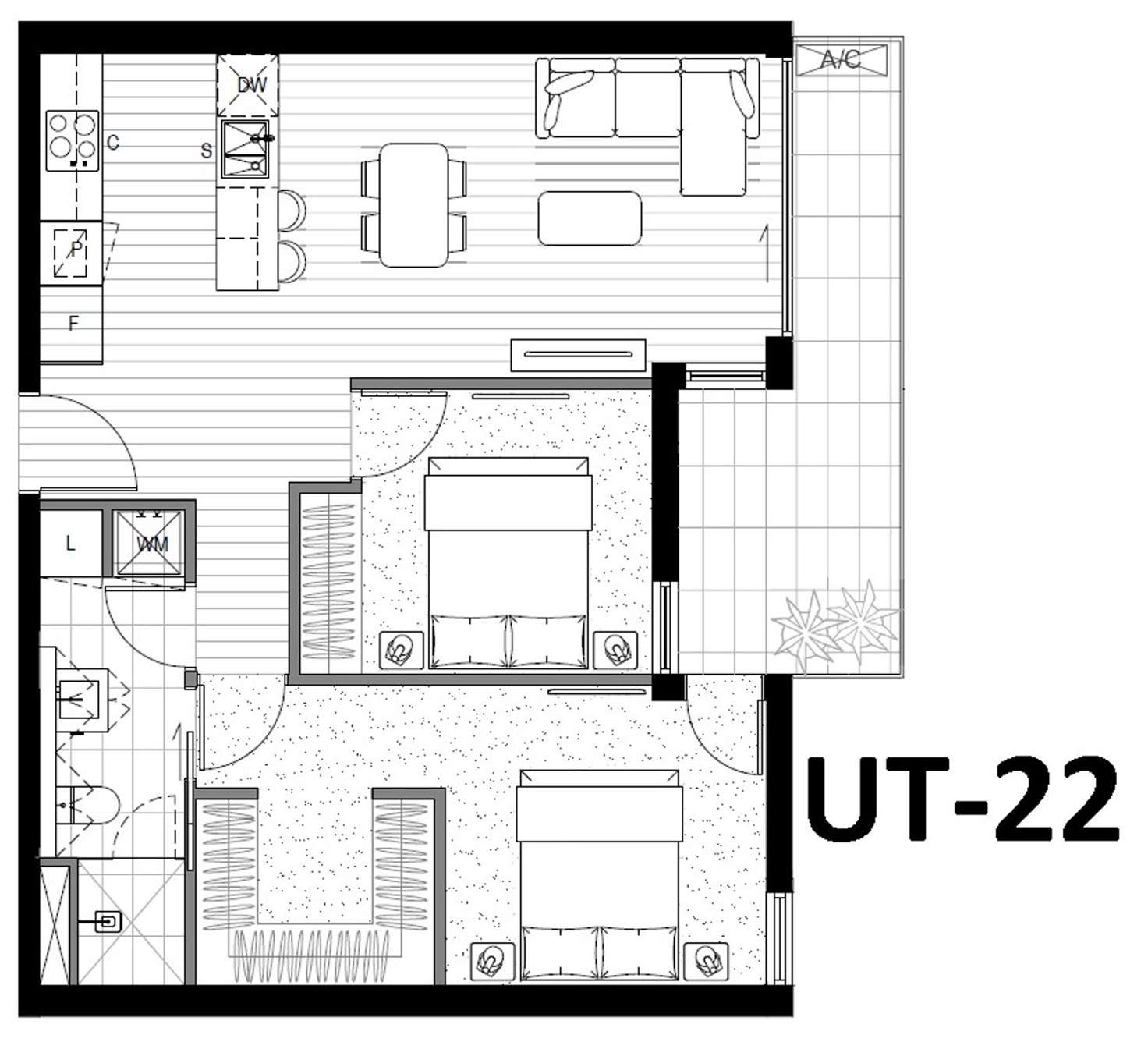 Floorplan of Homely apartment listing, 129/22 Barkly Street, Brunswick East VIC 3057