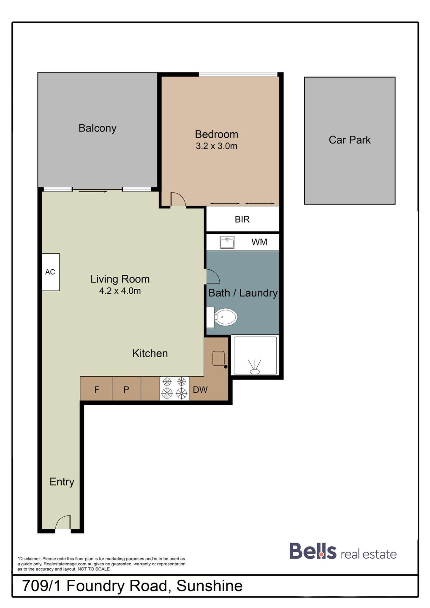 Floorplan of Homely apartment listing, 709/1 Foundry Road, Sunshine VIC 3020
