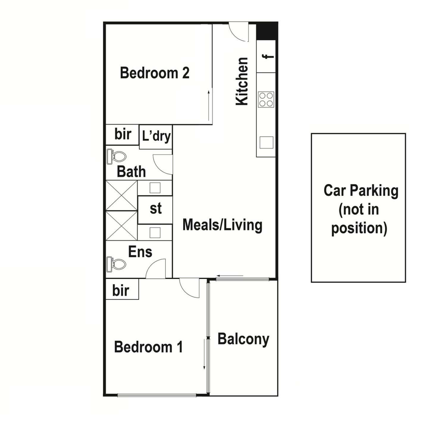 Floorplan of Homely apartment listing, 231/2 Gillies Street, Essendon North VIC 3041