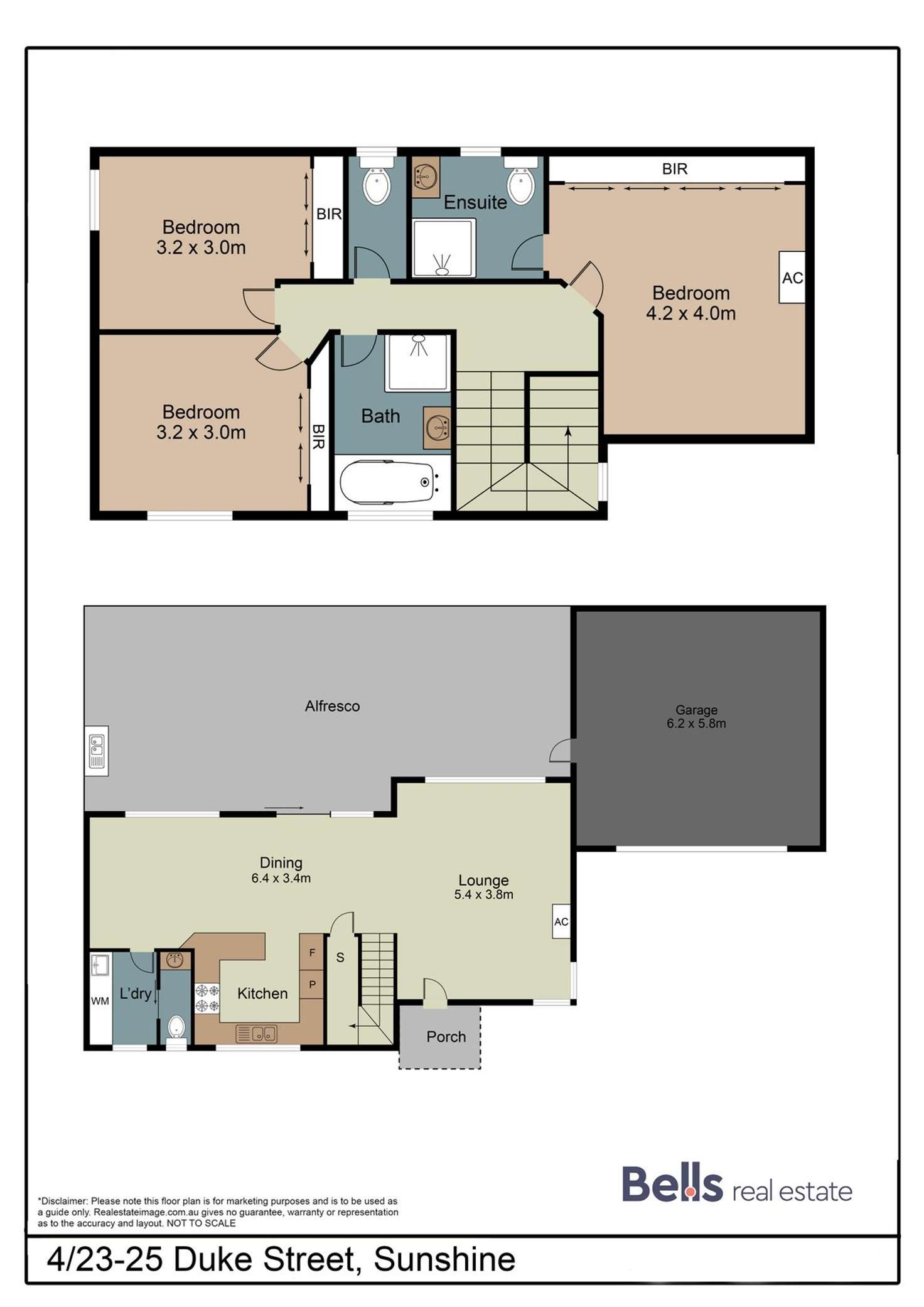 Floorplan of Homely townhouse listing, 4/23-25 Duke Street, Sunshine VIC 3020