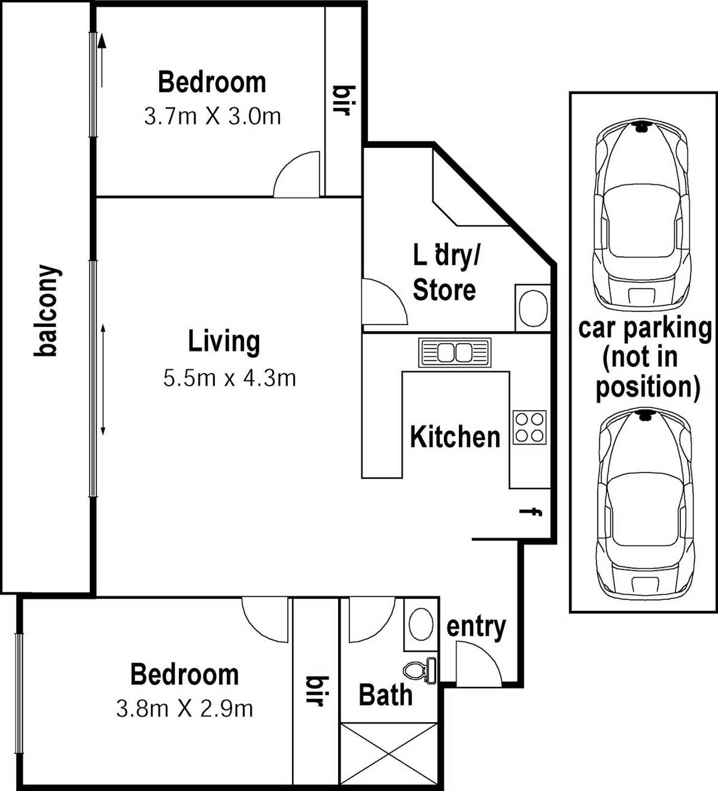 Floorplan of Homely apartment listing, 9/42-50 Napier Crescent, Essendon VIC 3040