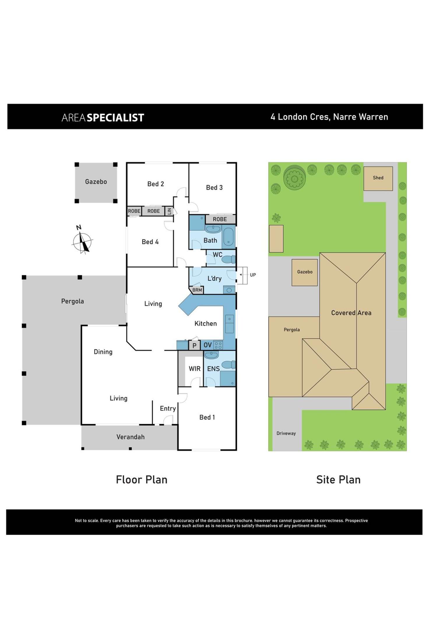 Floorplan of Homely house listing, 4 London Crescent, Narre Warren VIC 3805