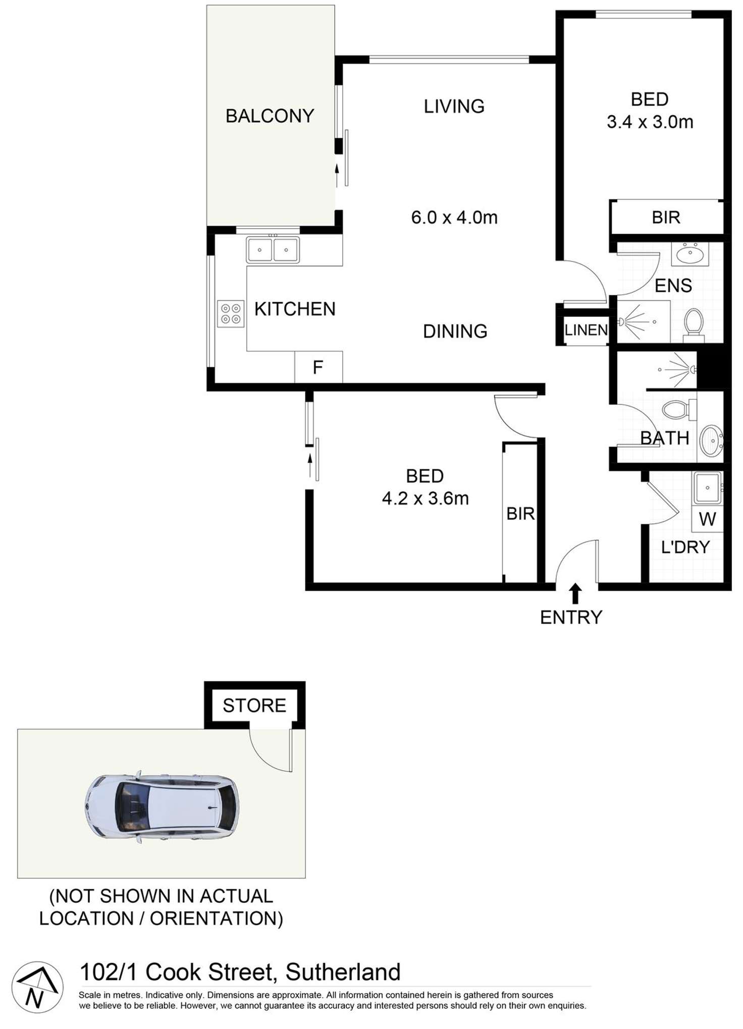 Floorplan of Homely unit listing, 205/1-5 Cook Street, Sutherland NSW 2232