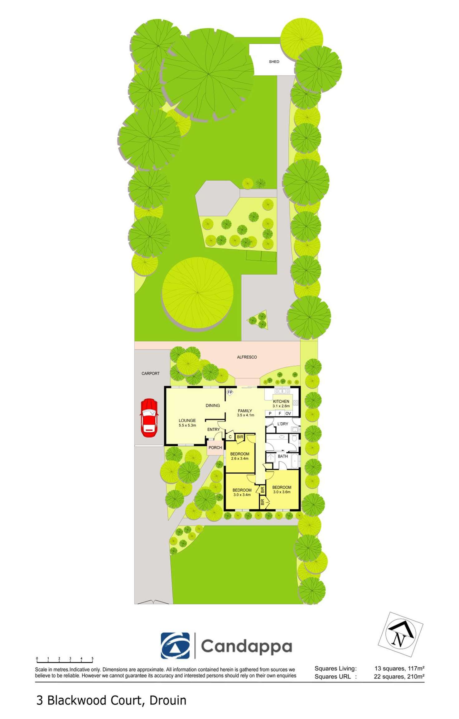 Floorplan of Homely house listing, 3 Blackwood Court, Drouin VIC 3818
