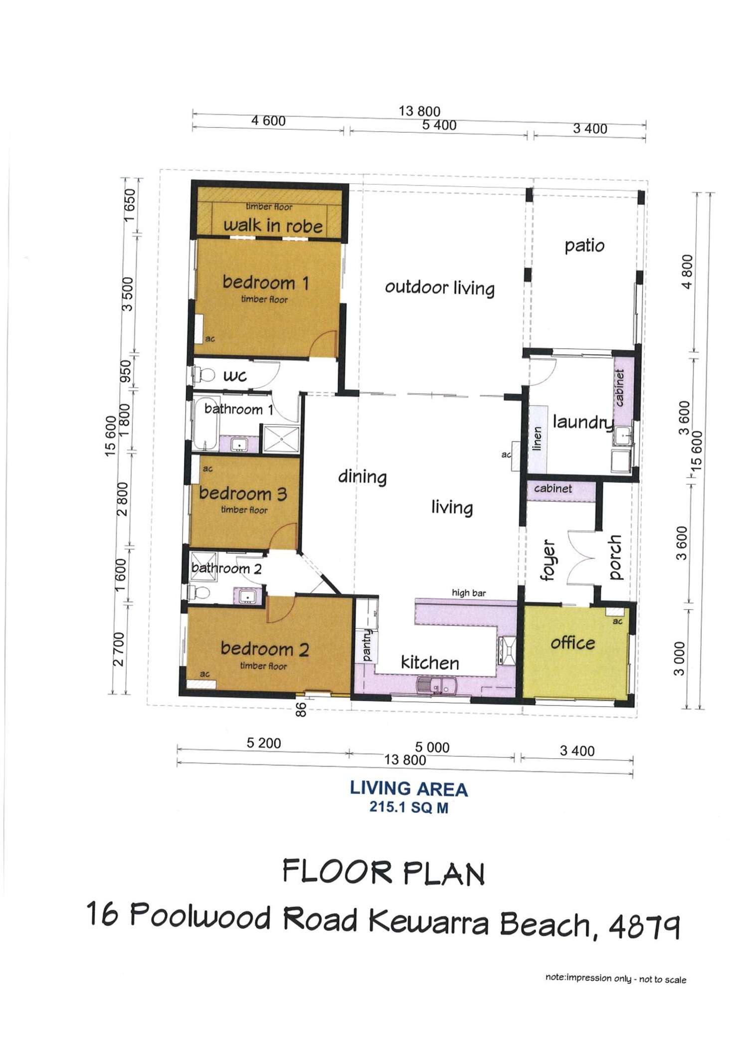 Floorplan of Homely house listing, 16 Poolwood Road, Kewarra Beach QLD 4879