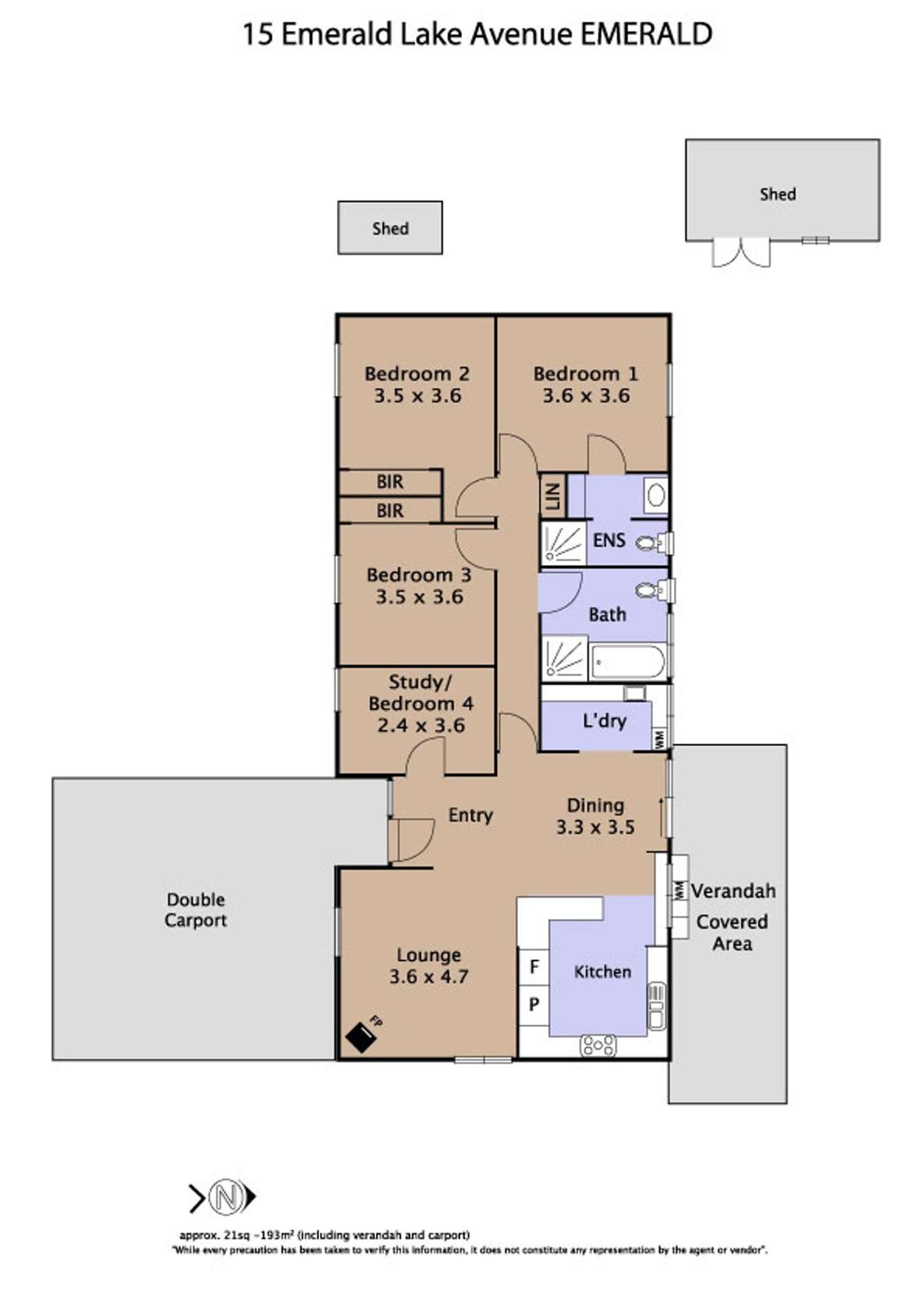 Floorplan of Homely house listing, 15 Emerald Lake Road, Emerald VIC 3782