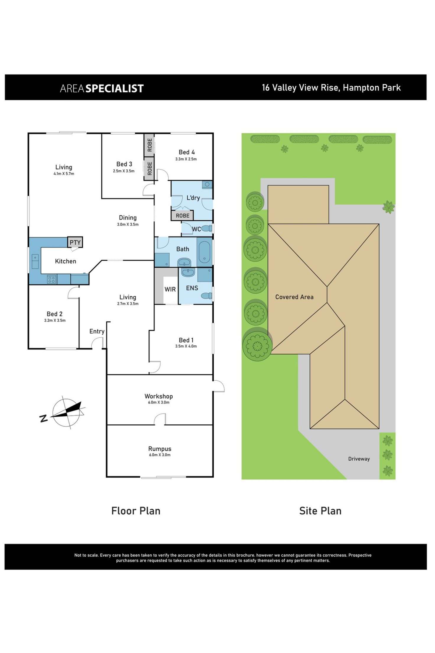 Floorplan of Homely house listing, 16 Valley View Rise, Hampton Park VIC 3976