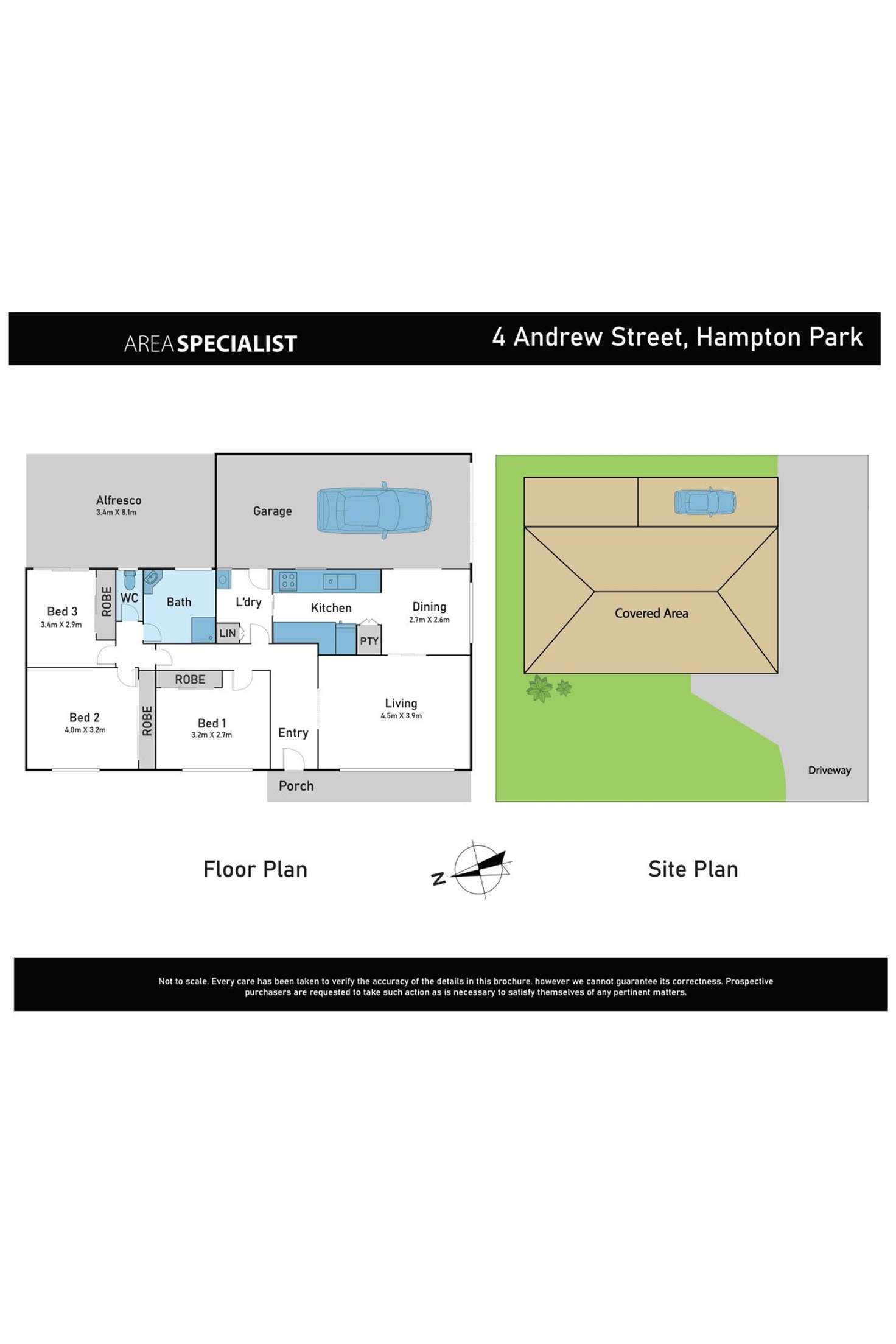 Floorplan of Homely house listing, 1/4 Andrew Street, Hampton Park VIC 3976