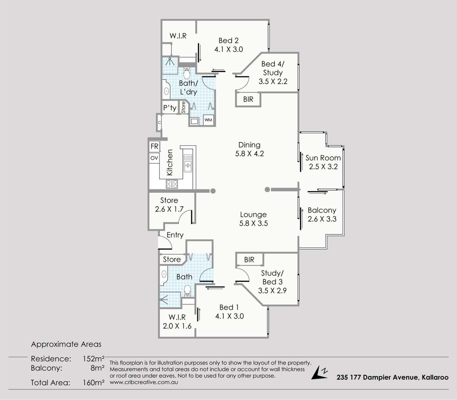 Floorplan of Homely apartment listing, 235+236/177 Dampier Avenue, Kallaroo WA 6025