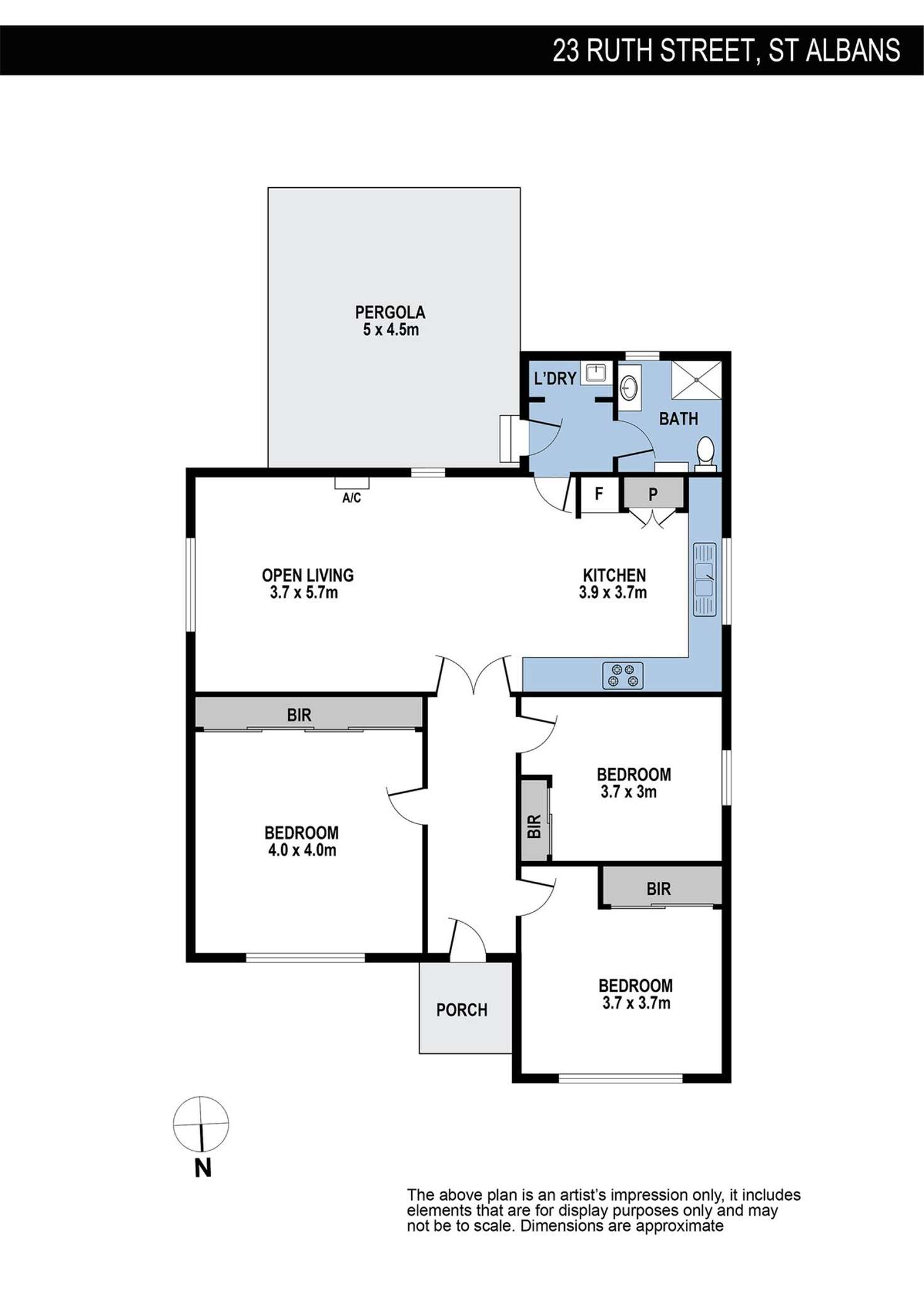 Floorplan of Homely house listing, 23 Ruth Street, St Albans VIC 3021