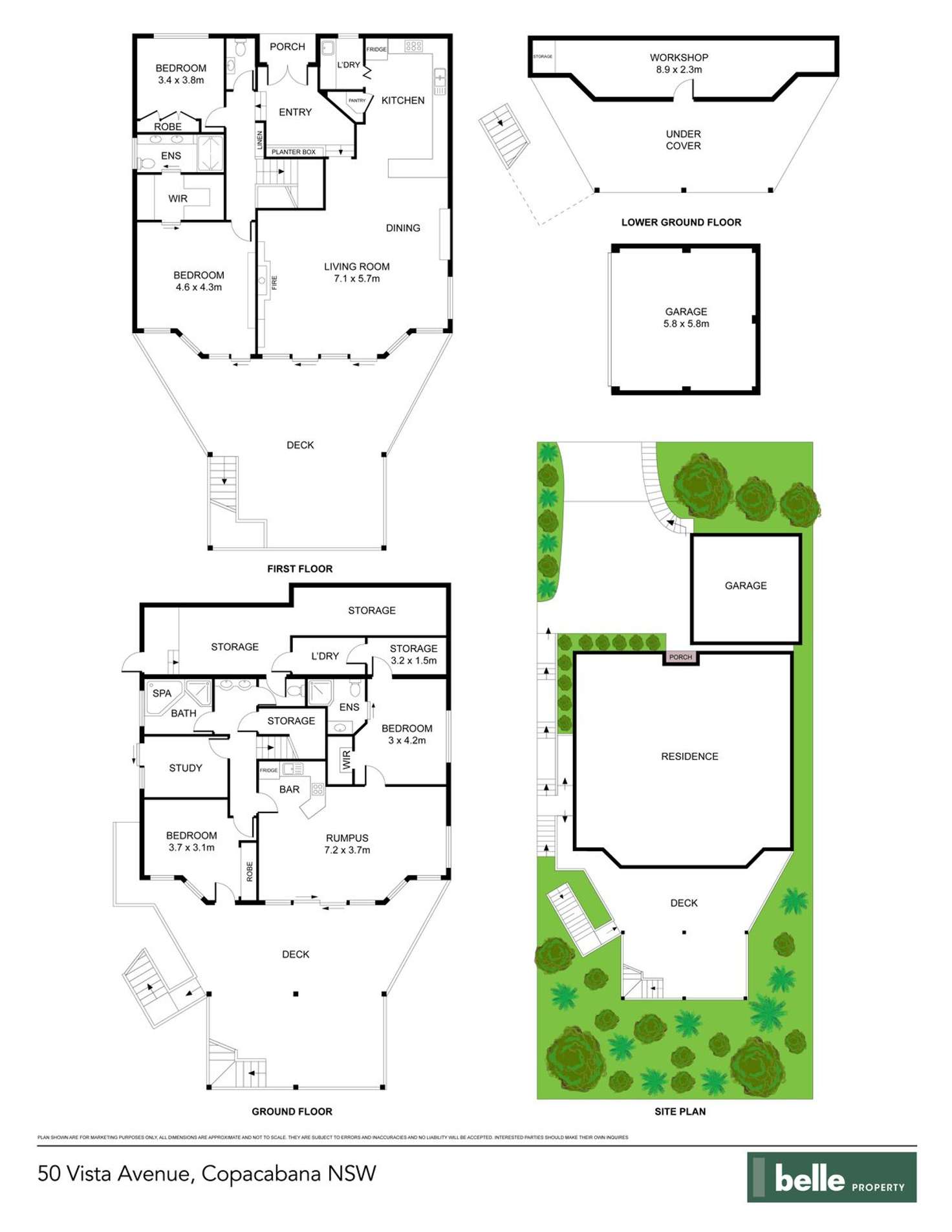 Floorplan of Homely house listing, 50 Vista Avenue, Copacabana NSW 2251