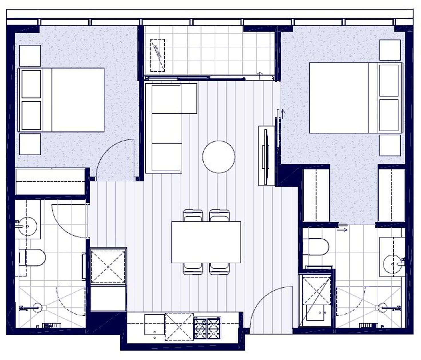 Floorplan of Homely apartment listing, 611/393 Spencer Street, West Melbourne VIC 3003