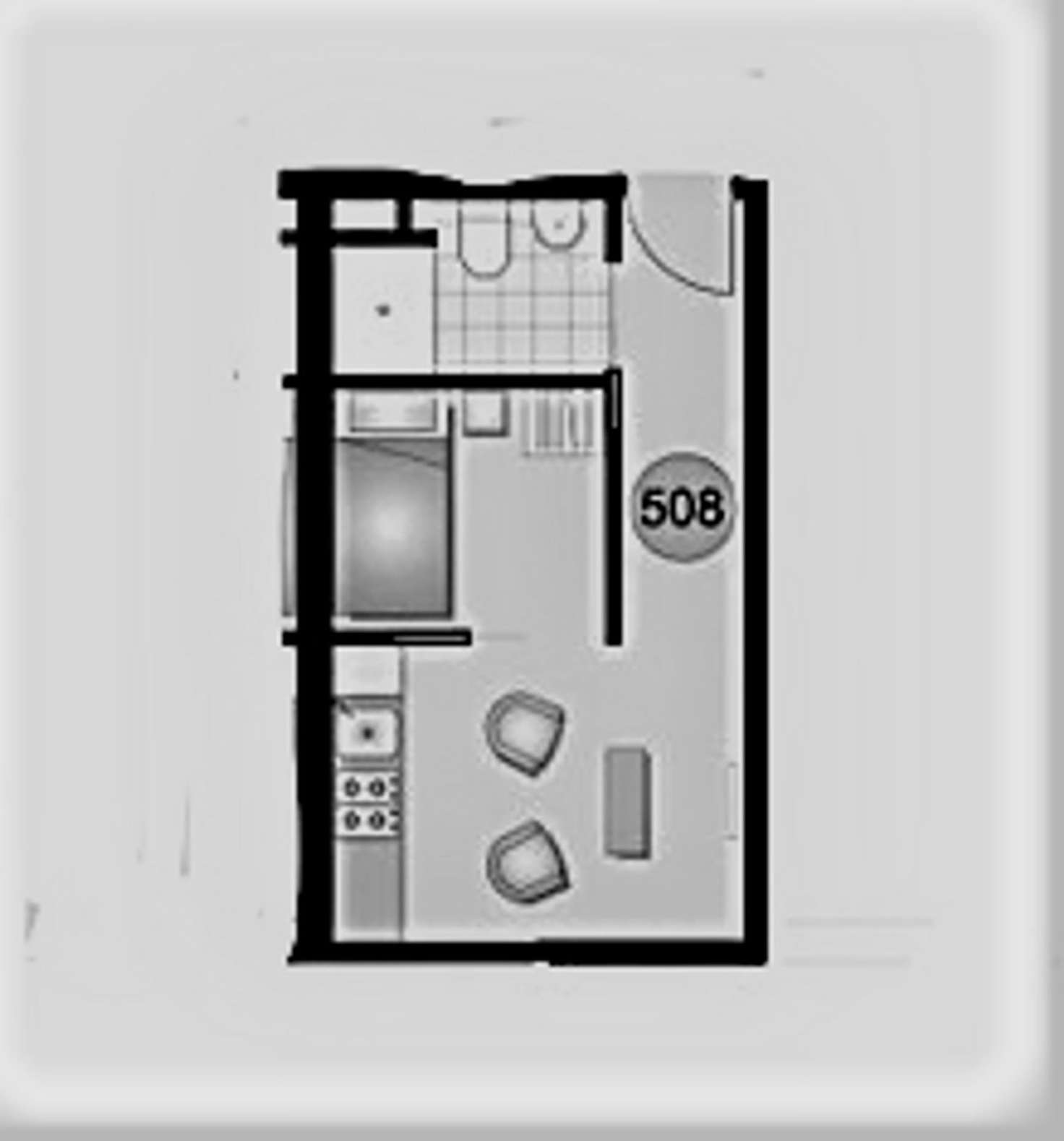 Floorplan of Homely apartment listing, 508/42 Porter Street, Prahran VIC 3181