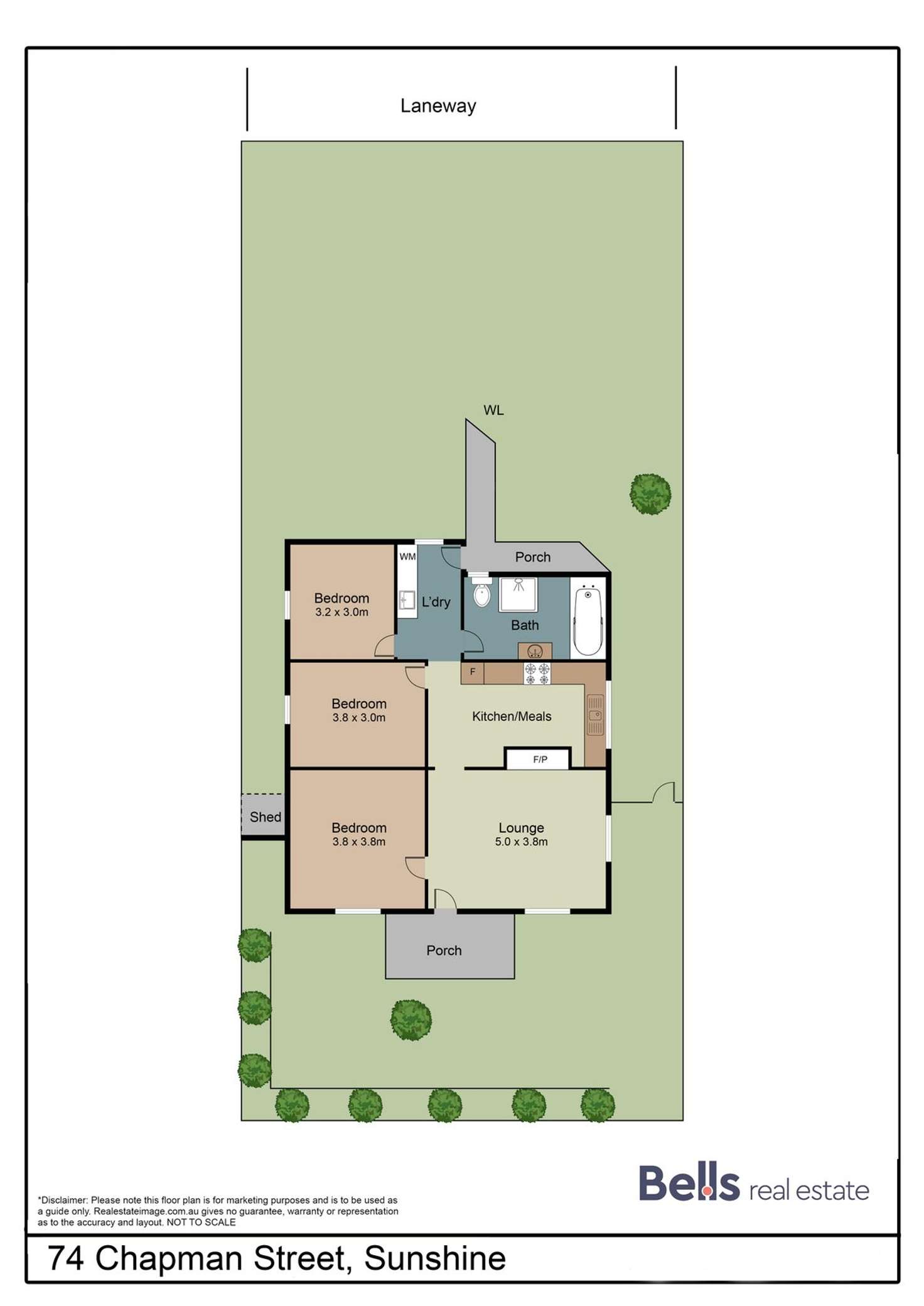 Floorplan of Homely house listing, 74 Chapman Street, Sunshine VIC 3020